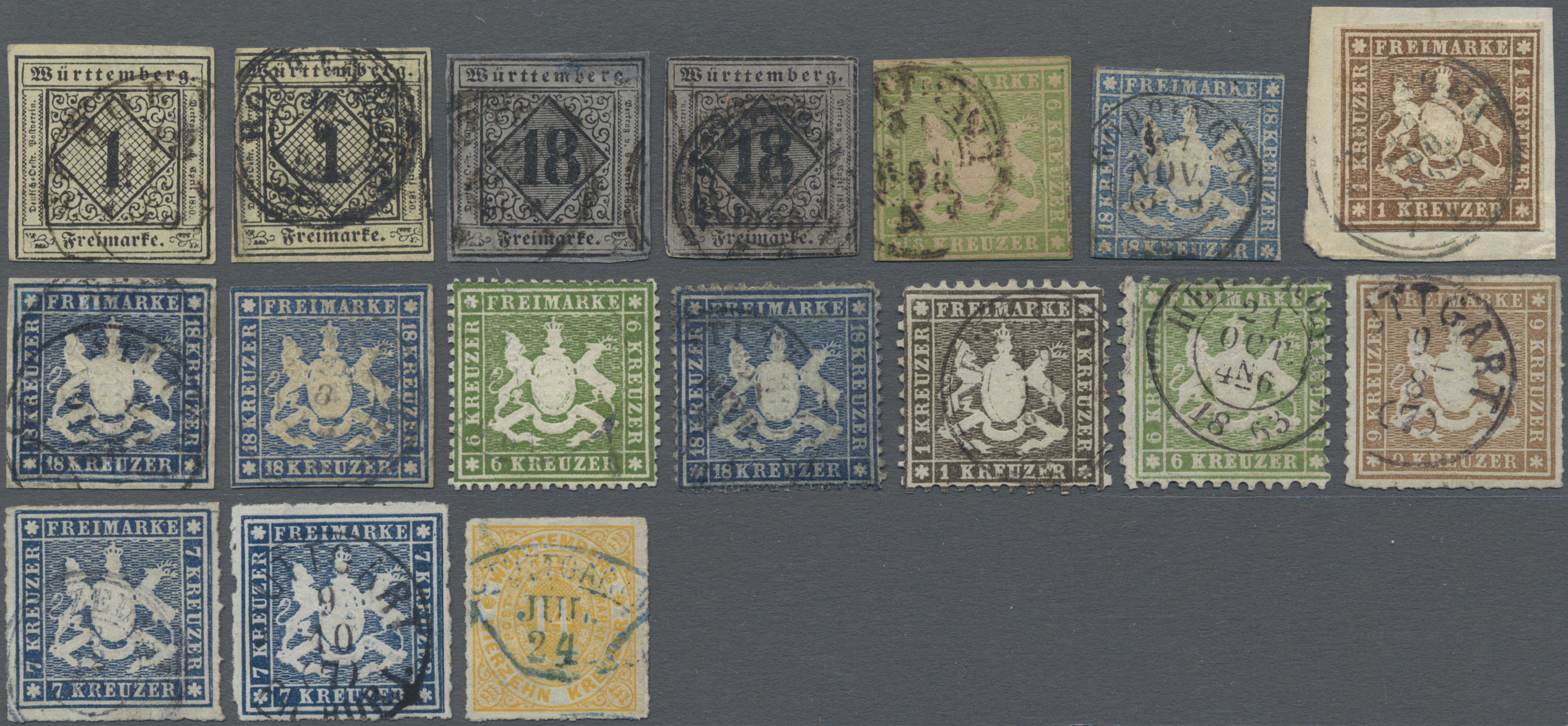 Lot 10783 - Württemberg - Marken und Briefe - Auktionshaus Christoph Gärtner GmbH & Co. KG 56th AUCTION - Day 5 Lot 10783 - Württemberg - Marken und Briefe - Auktionshaus Christoph Gärtner GmbH & Co. KG 56th AUCTION - Day 5