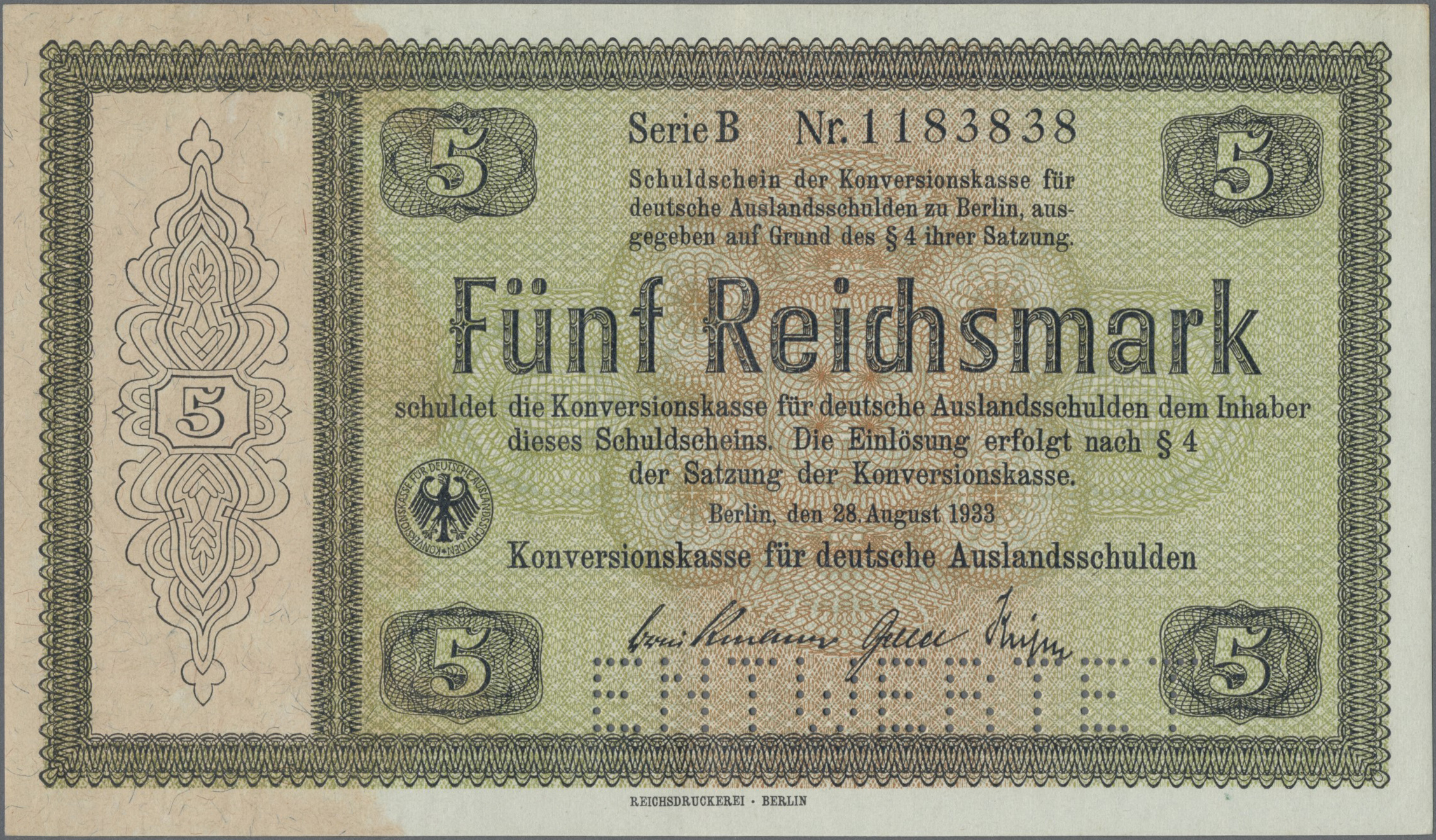 Lot 01780 - Deutschland - Nebengebiete Deutsches Reich | Banknoten - Auktionshaus Christoph Gärtner GmbH & Co. KG 58th AUCTION - Day 1 Lot 01780 - Deutschland - Nebengebiete Deutsches Reich | Banknoten - Auktionshaus Christoph Gärtner GmbH & Co. KG 58th AUCTION - Day 1