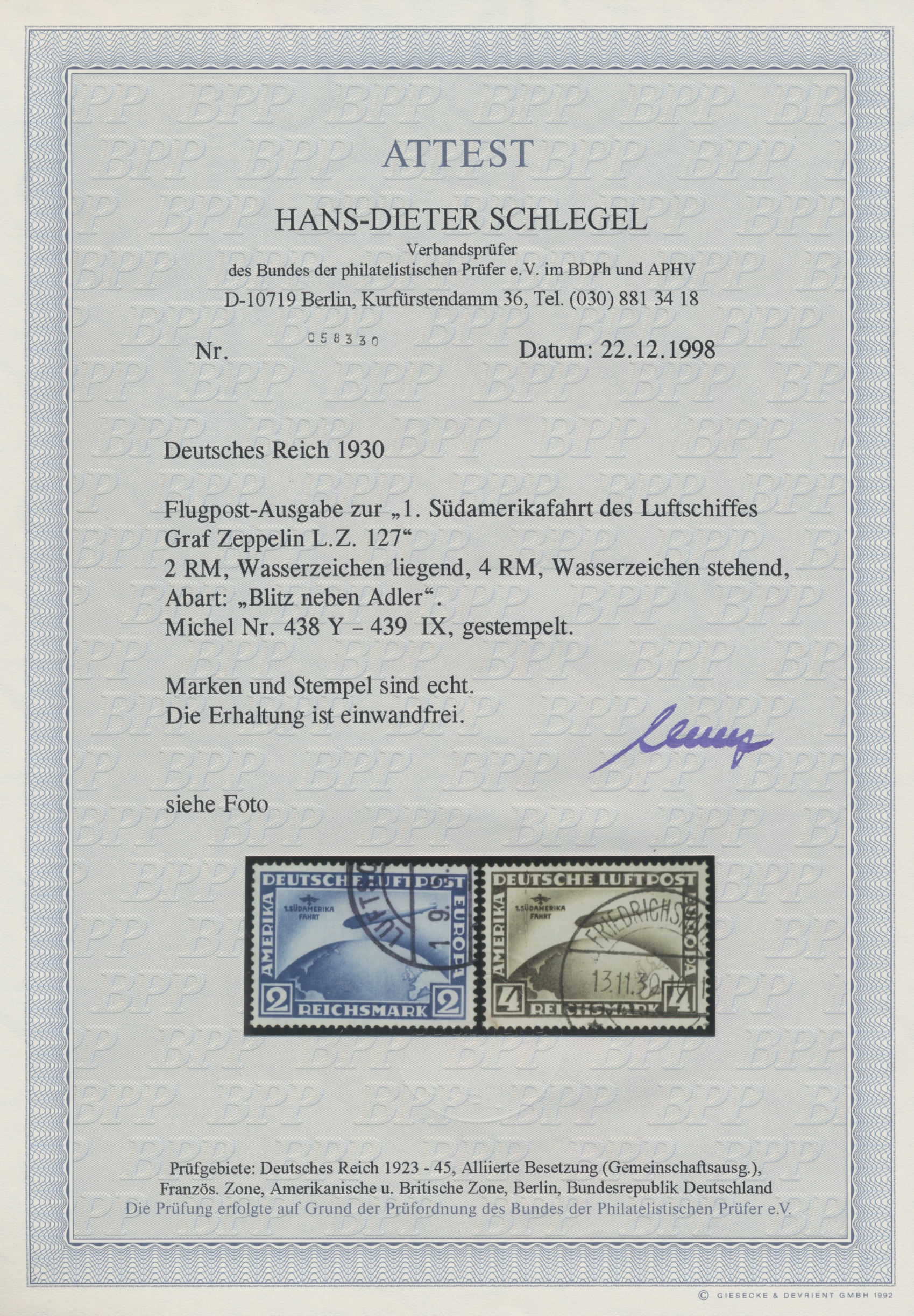 Lot 03377 - Deutsches Reich - Weimar  -  Auktionshaus Christoph Gärtner GmbH & Co. KG 53rd AUCTION - Day 3 Germany