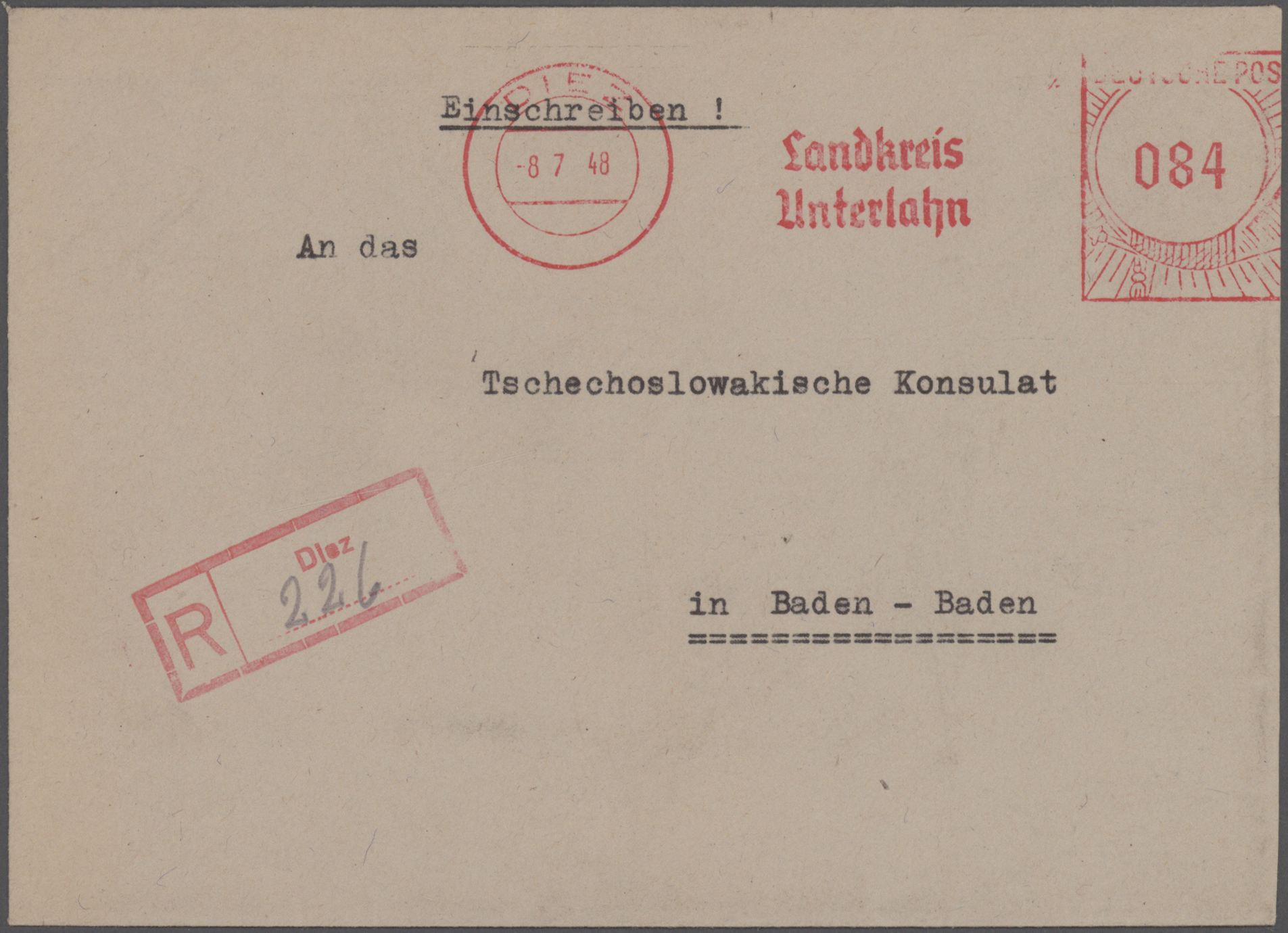 Lot 15112 - französische zone - Auktionshaus Christoph Gärtner GmbH & Co. KG 58th AUCTION - Day 5 Lot 15112 - französische zone - Auktionshaus Christoph Gärtner GmbH & Co. KG 58th AUCTION - Day 5