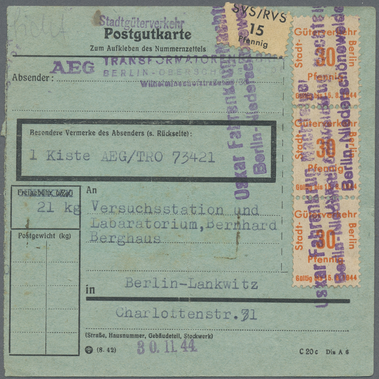Lot 10213 - Deutsches Reich - Privatpost (Stadtpost) - Auktionshaus Christoph Gärtner GmbH & Co. KG 58th AUCTION - Day 3 Lot 10213 - Deutsches Reich - Privatpost (Stadtpost) - Auktionshaus Christoph Gärtner GmbH & Co. KG 58th AUCTION - Day 3