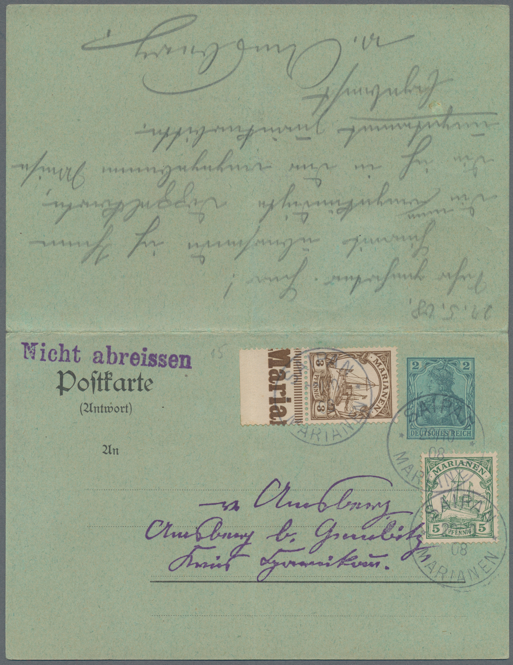 Lot 05666 - Deutsche Kolonien - Marianen - Auktionshaus Christoph Gärtner GmbH & Co. KG 58th AUCTION - Day 2 Lot 05666 - Deutsche Kolonien - Marianen - Auktionshaus Christoph Gärtner GmbH & Co. KG 58th AUCTION - Day 2