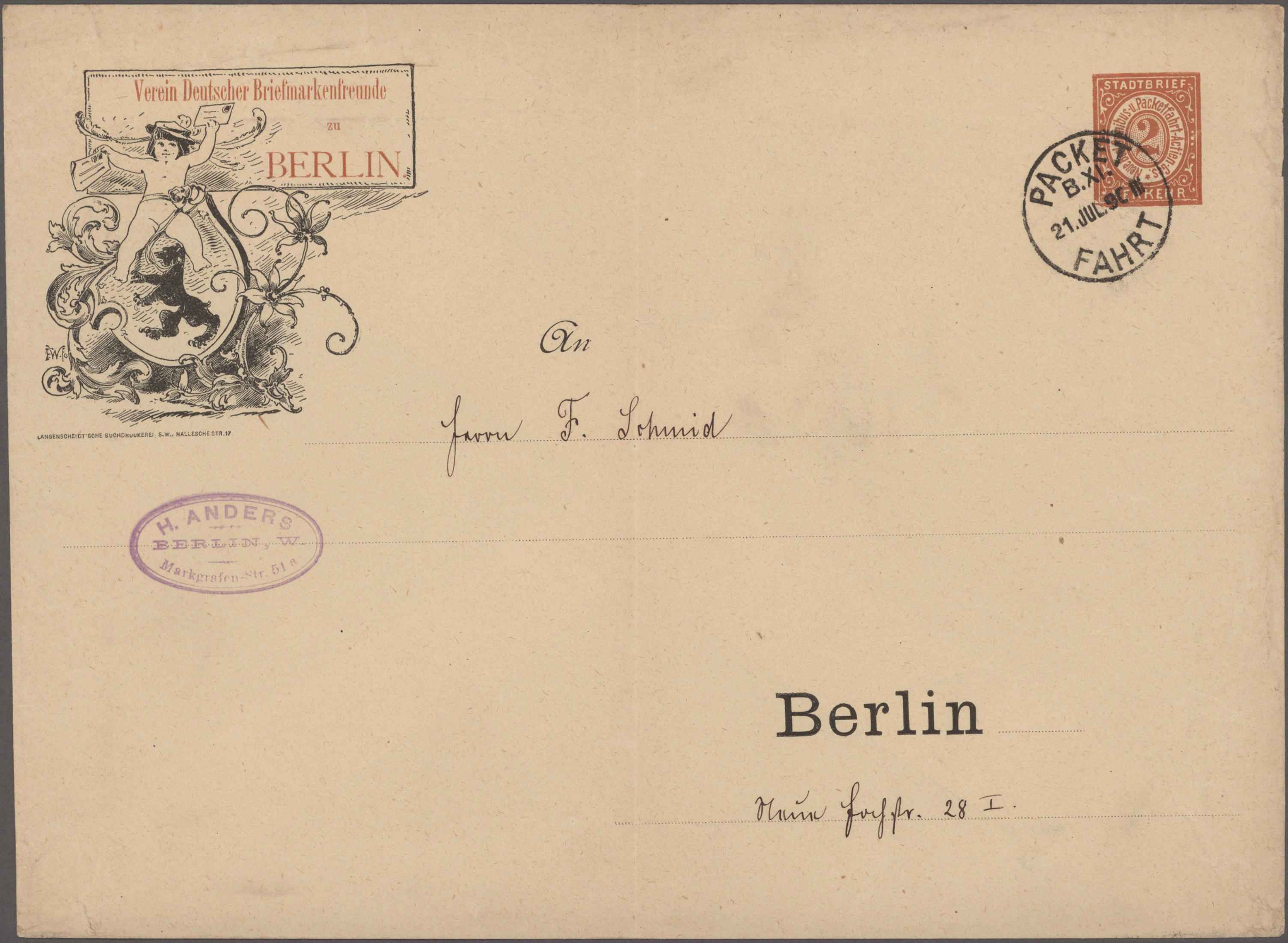Lot 10506 - Deutsches Reich - Privatpost (Stadtpost)  -  Auktionshaus Christoph Gärtner GmbH & Co. KG 58th AUCTION - Day 3