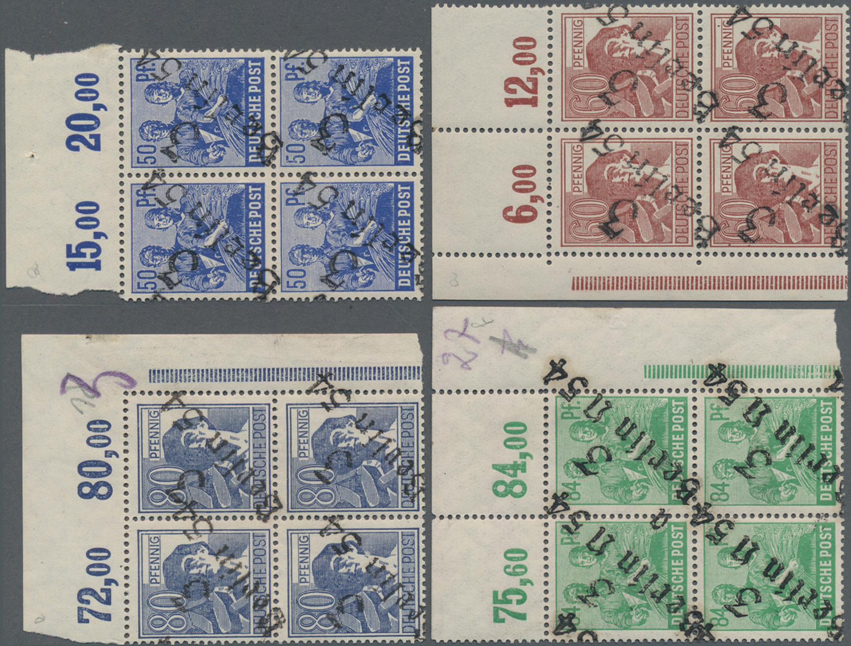 Lot 06279 - Sowjetische Zone - Bezirkshandstempel - I - Bez. 3 (Berlin) - Auktionshaus Christoph Gärtner GmbH & Co. KG 58th AUCTION - Day 2 Lot 06279 - Sowjetische Zone - Bezirkshandstempel - I - Bez. 3 (Berlin) - Auktionshaus Christoph Gärtner GmbH & Co. KG 58th AUCTION - Day 2