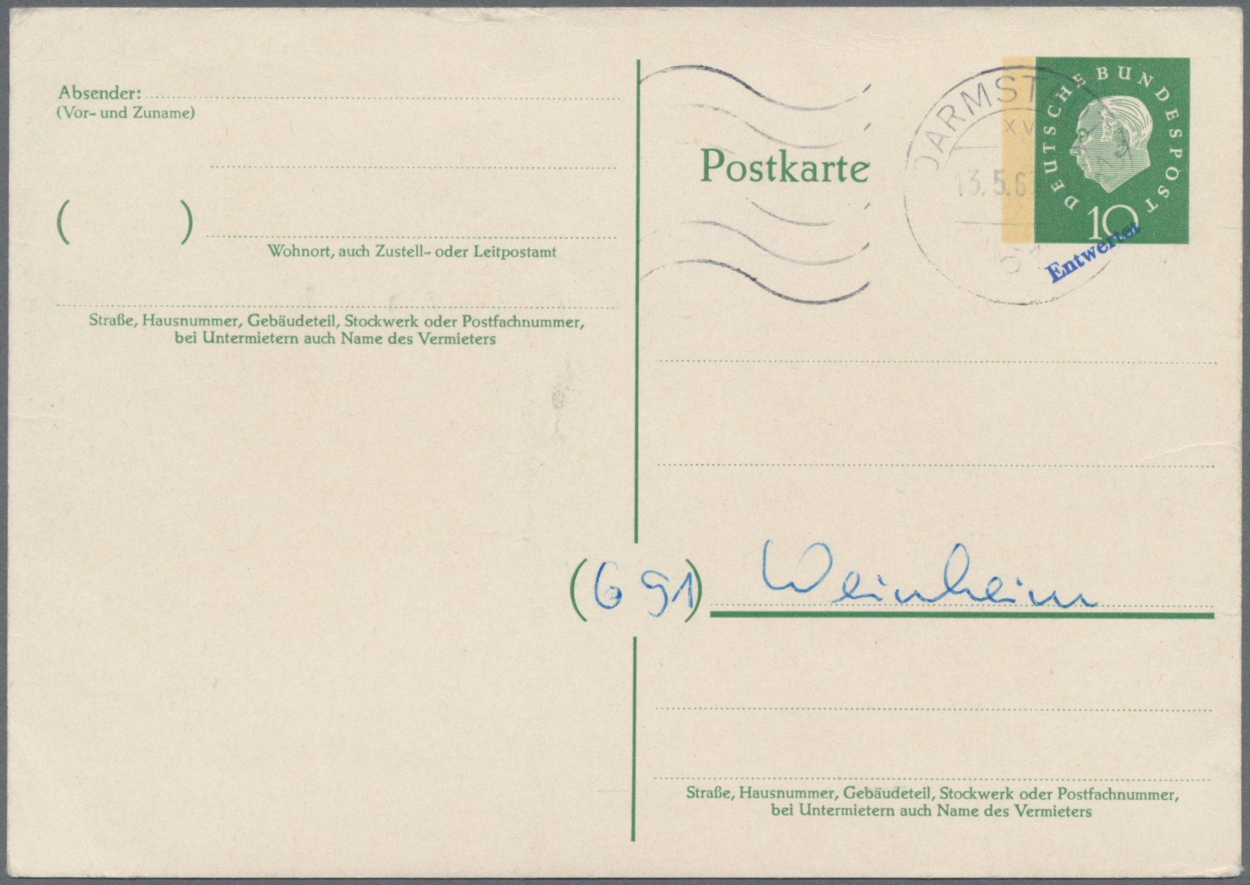 Lot 06752 - Bundesrepublik - Ganzsachen - Auktionshaus Christoph Gärtner GmbH & Co. KG 58th AUCTION - Day 2 Lot 06752 - Bundesrepublik - Ganzsachen - Auktionshaus Christoph Gärtner GmbH & Co. KG 58th AUCTION - Day 2