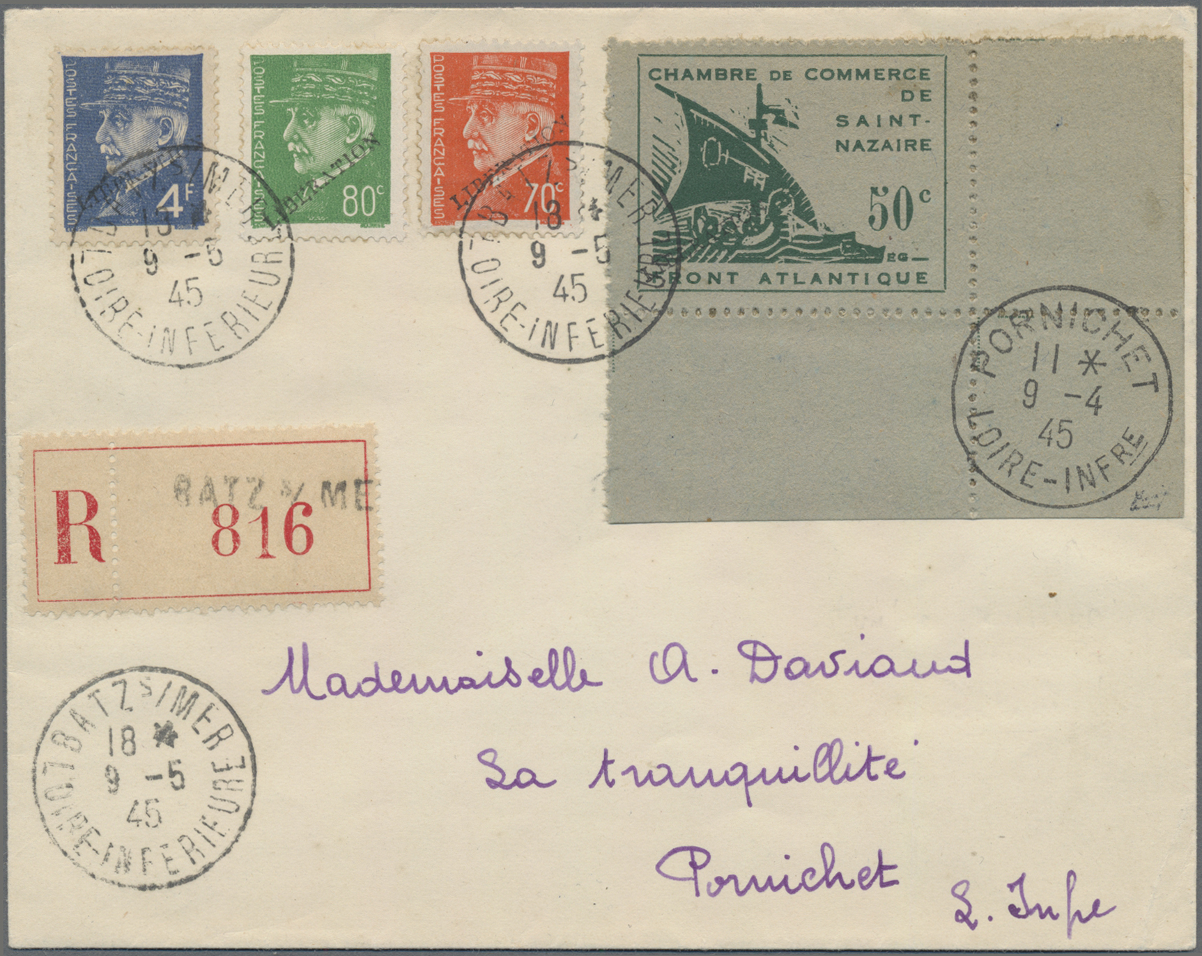 Lot 10737 - Dt. Besetzung II WK - Frankreich - St. Nazaire  -  Auktionshaus Christoph Gärtner GmbH & Co. KG 58th AUCTION - Day 3