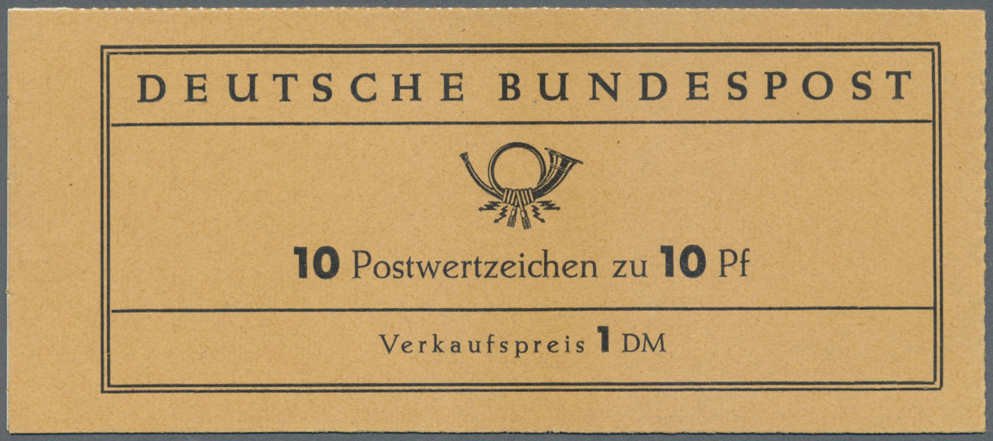 Lot 07853 - Bundesrepublik - Markenheftchen  -  Auktionshaus Christoph Gärtner GmbH & Co. KG 51th Auction - Day 3