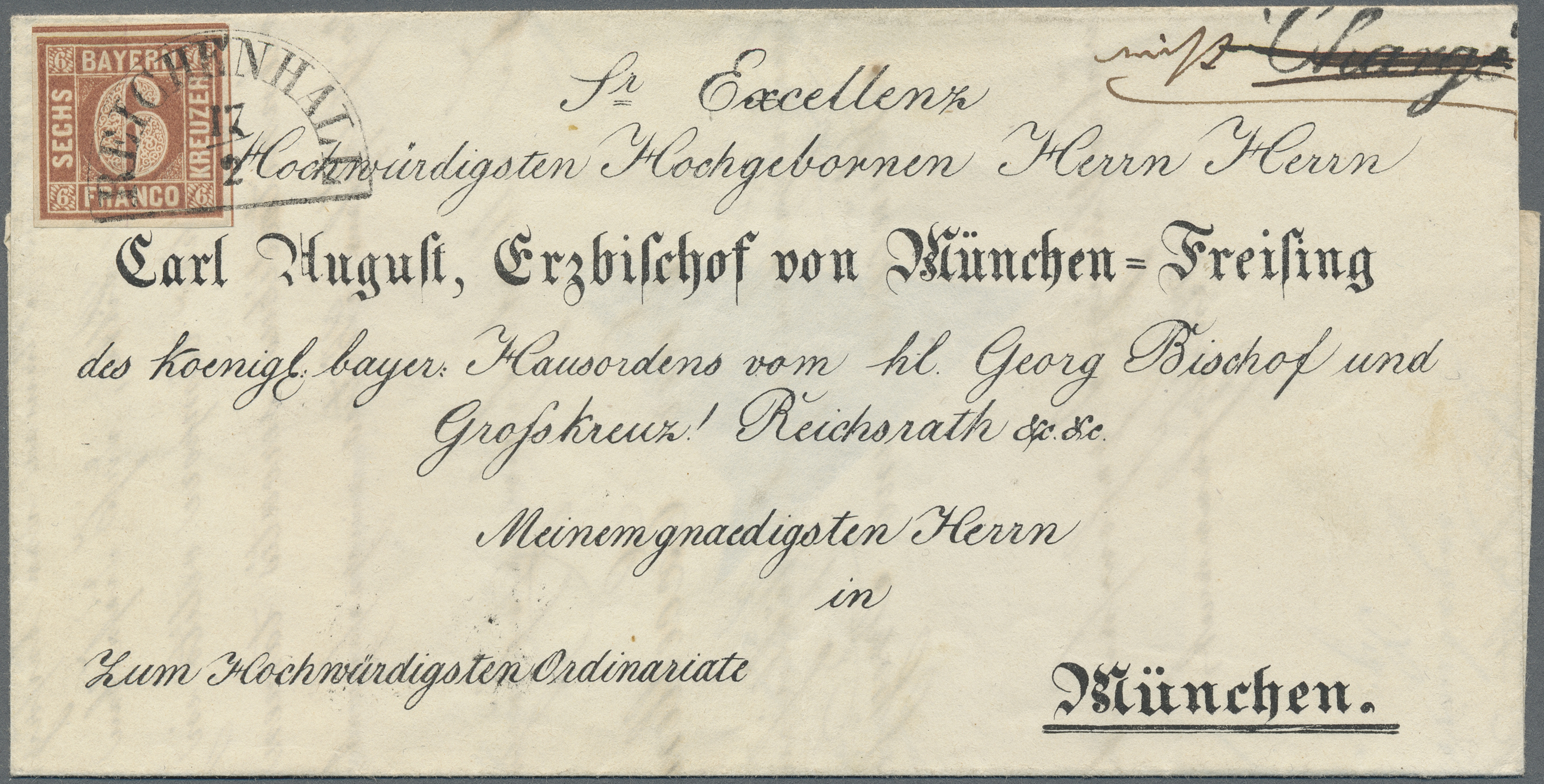 Lot 00230 - Bayern - Marken und Briefe - Auktionshaus Christoph Gärtner GmbH & Co. KG Intenational Rarities and contains lots from the collection of Peter Zgonc Lot 00230 - Bayern - Marken und Briefe - Auktionshaus Christoph Gärtner GmbH & Co. KG Intenational Rarities and contains lots from the collection of Peter Zgonc