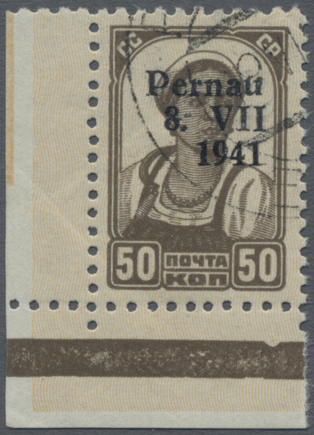 Lot 06074 - Dt. Besetzung II WK - Estland - Pernau (Pärnu) - Auktionshaus Christoph Gärtner GmbH & Co. KG 57th AUCTION - Day 3 Lot 06074 - Dt. Besetzung II WK - Estland - Pernau (Pärnu) - Auktionshaus Christoph Gärtner GmbH & Co. KG 57th AUCTION - Day 3