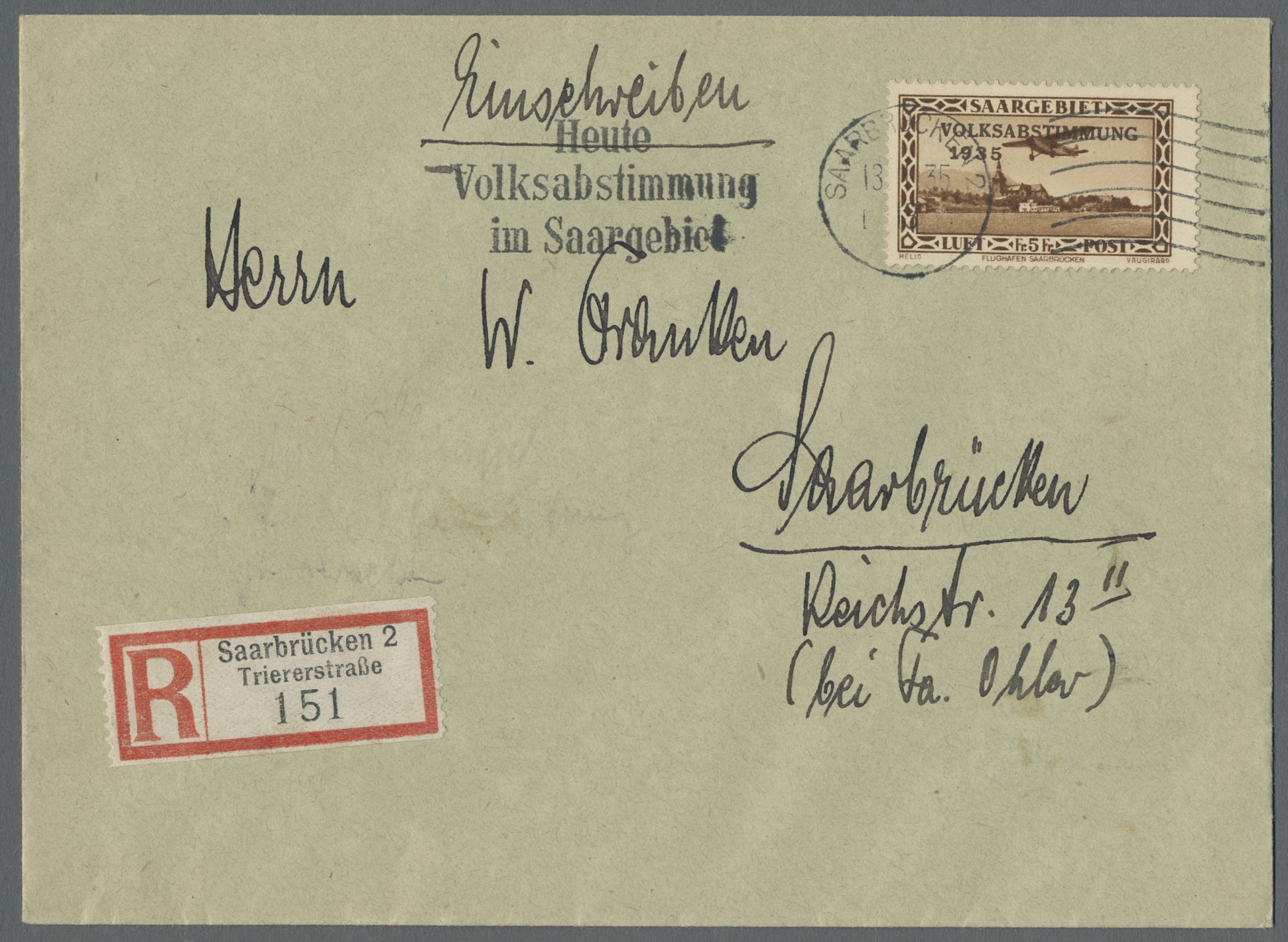 Lot 37032 - Deutsche Abstimmungsgebiete: Saargebiet  -  Auktionshaus Christoph Gärtner GmbH & Co. KG Sale #44 Collections Germany