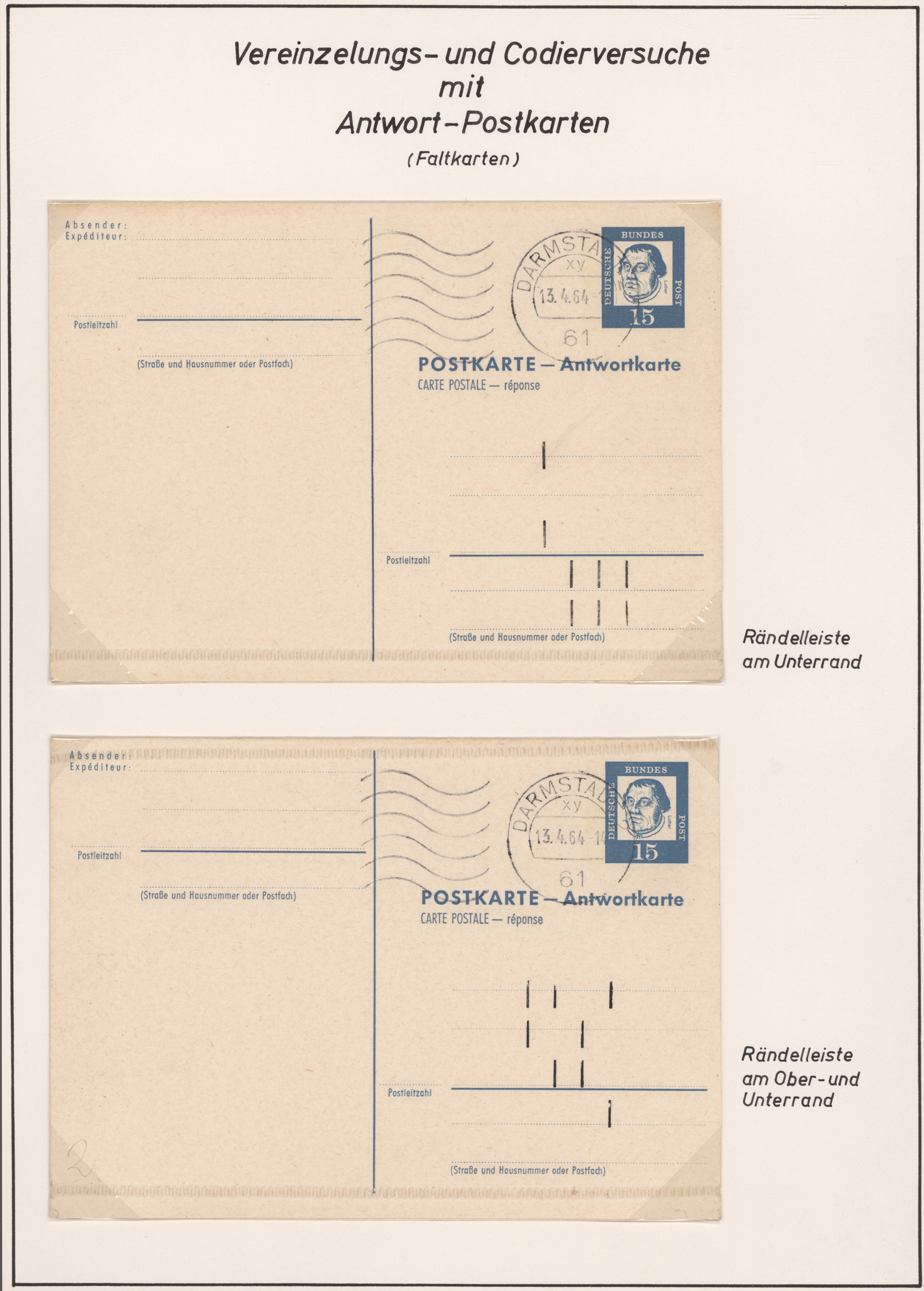 Lot 15430 - Bundesrepublik - Ganzsachen  -  Auktionshaus Christoph Gärtner GmbH & Co. KG 58th AUCTION - Day 5
