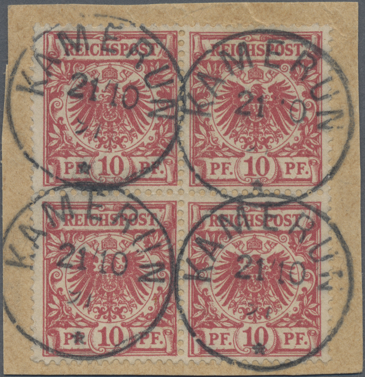 Lot 05767 - Deutsche Kolonien - Kamerun-Vorläufer - Auktionshaus Christoph Gärtner GmbH & Co. KG 57th AUCTION - Day 3 Lot 05767 - Deutsche Kolonien - Kamerun-Vorläufer - Auktionshaus Christoph Gärtner GmbH & Co. KG 57th AUCTION - Day 3