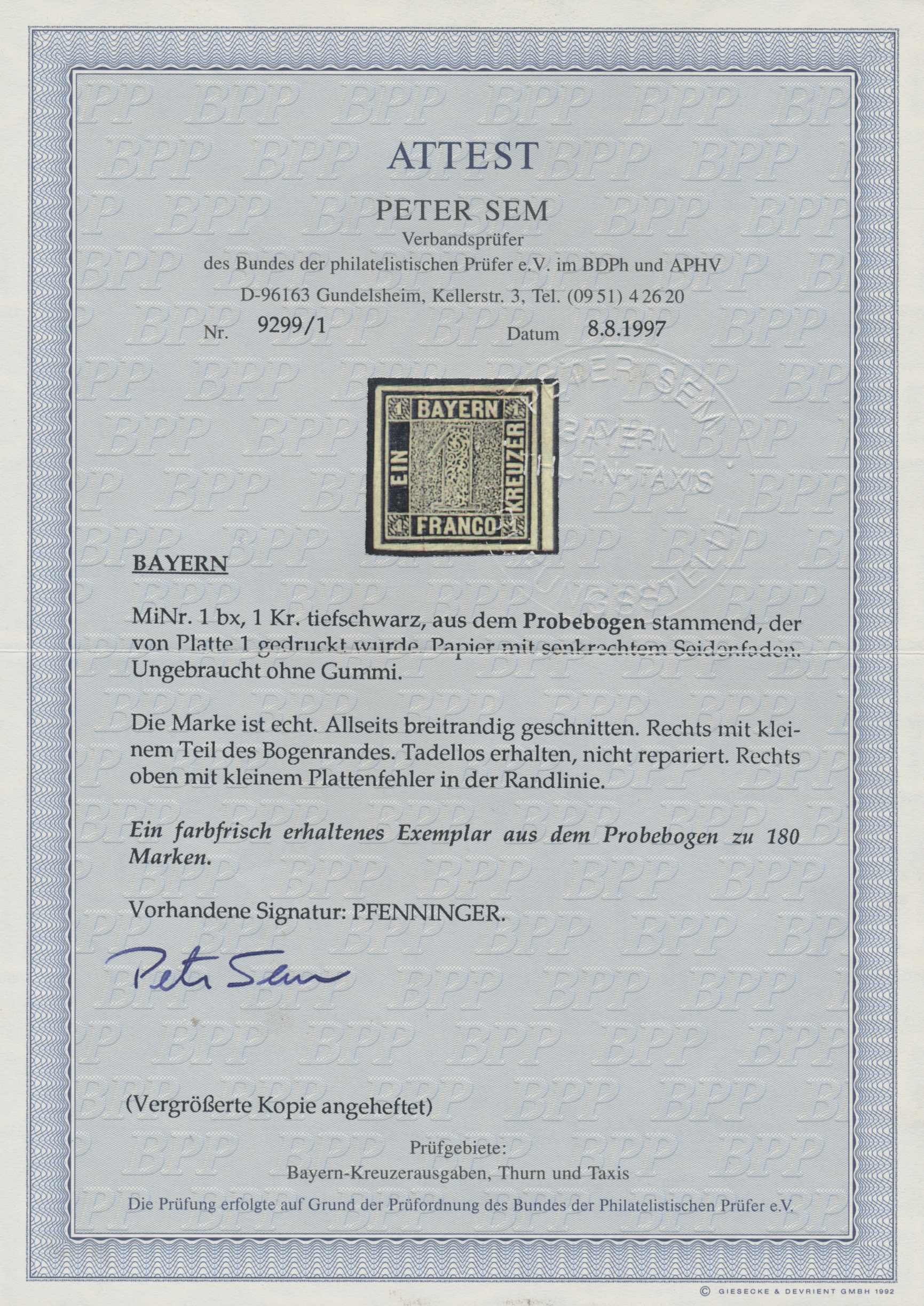 Lot 740 - Bayern - Marken und Briefe  -  Auktionshaus Christoph Gärtner GmbH & Co. KG International Rarities - Volume 25