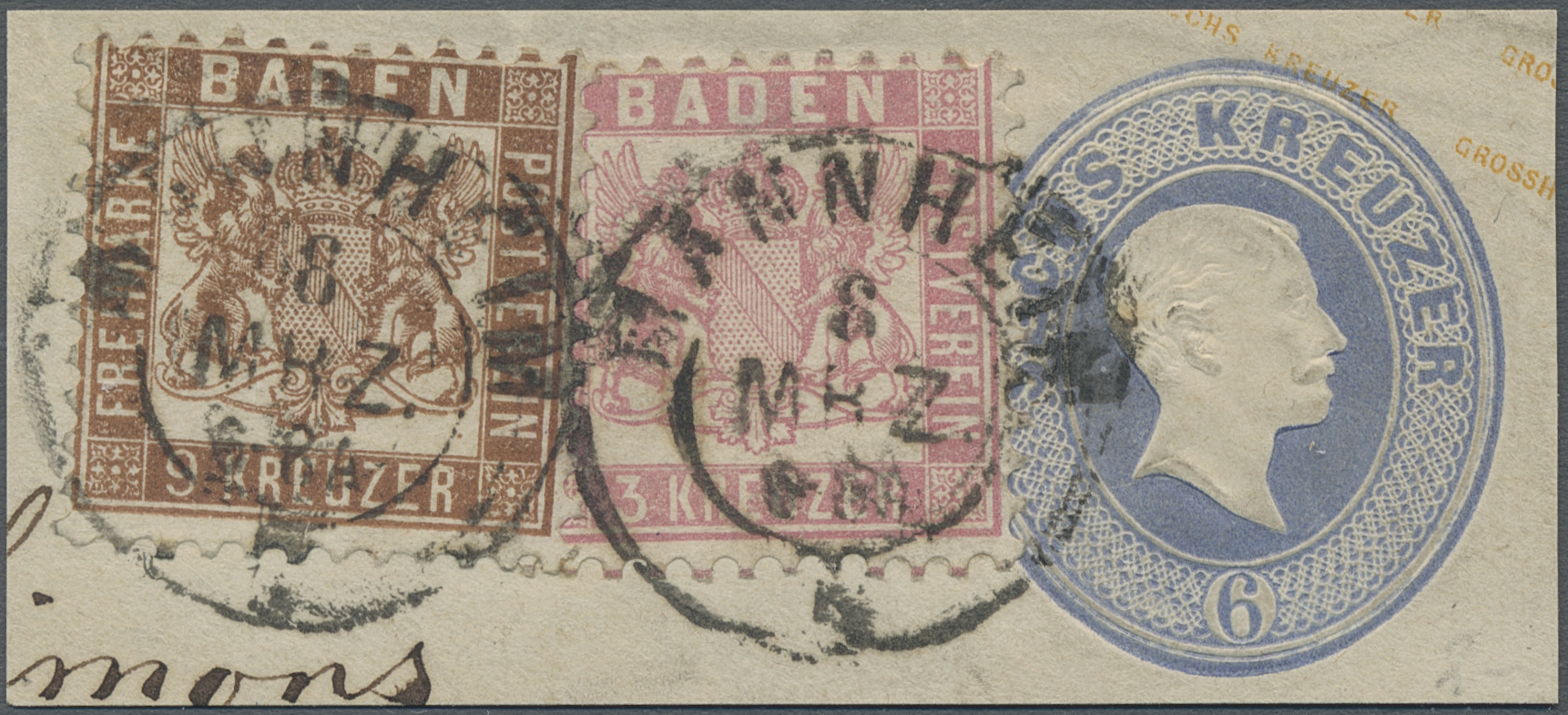 Lot 02714 - Baden - Marken und Briefe  -  Auktionshaus Christoph Gärtner GmbH & Co. KG 53rd AUCTION - Day 3 Germany