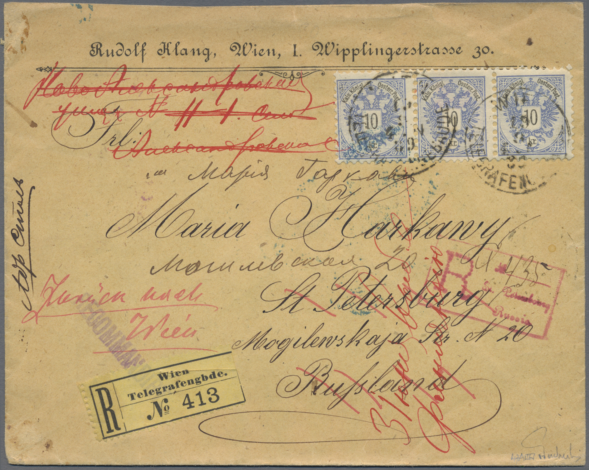 Lot 02730 - Thematik: Einschreibbriefe und -Zettel / Registered Covers and Labels - Auktionshaus Christoph Gärtner GmbH & Co. KG 57th AUCTION - Day 2 Lot 02730 - Thematik: Einschreibbriefe und -Zettel / Registered Covers and Labels - Auktionshaus Christoph Gärtner GmbH & Co. KG 57th AUCTION - Day 2