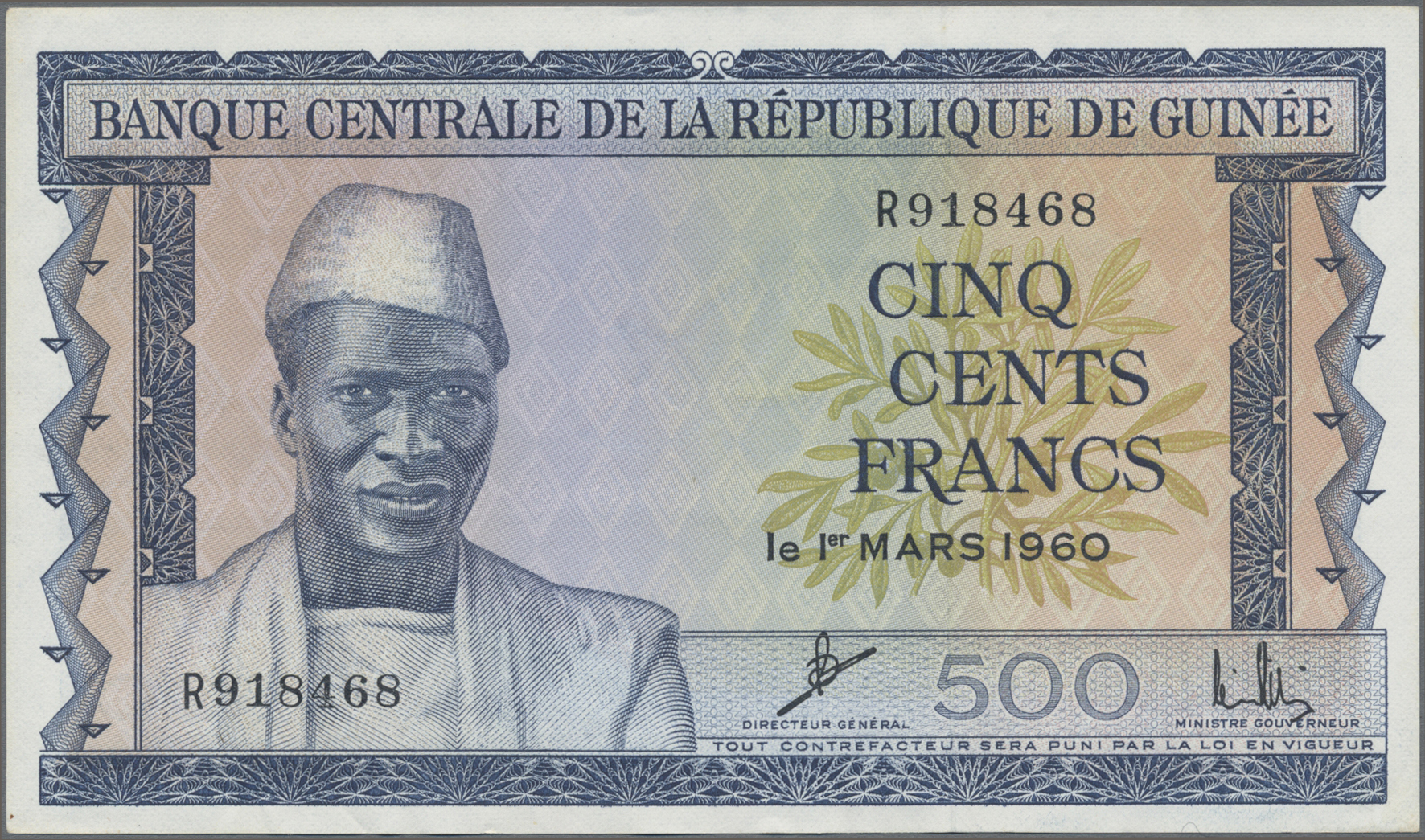 Lot 01271 - Guinea | Banknoten - Auktionshaus Christoph Gärtner GmbH & Co. KG 58th AUCTION - Day 1 Lot 01271 - Guinea | Banknoten - Auktionshaus Christoph Gärtner GmbH & Co. KG 58th AUCTION - Day 1