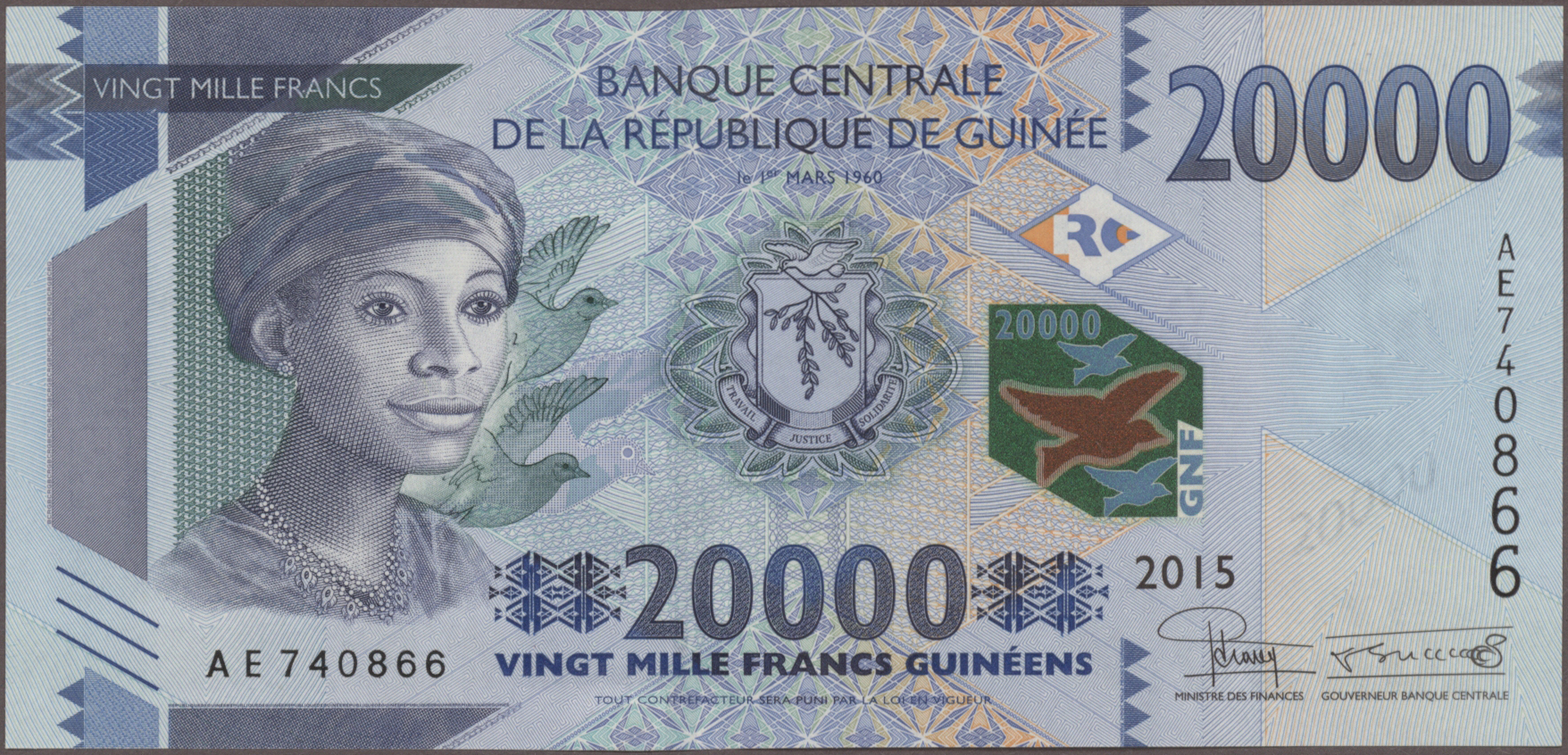 Lot 01272 - Guinea | Banknoten - Auktionshaus Christoph Gärtner GmbH & Co. KG 58th AUCTION - Day 1 Lot 01272 - Guinea | Banknoten - Auktionshaus Christoph Gärtner GmbH & Co. KG 58th AUCTION - Day 1