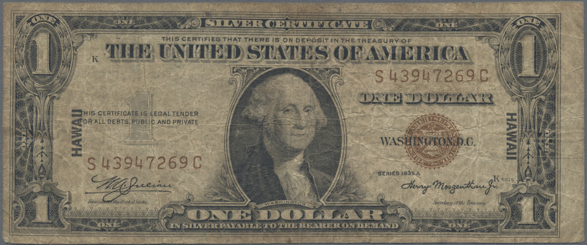 Lot 01279 - Hawaii | Banknoten  -  Auktionshaus Christoph Gärtner GmbH & Co. KG 58th AUCTION - Day 1