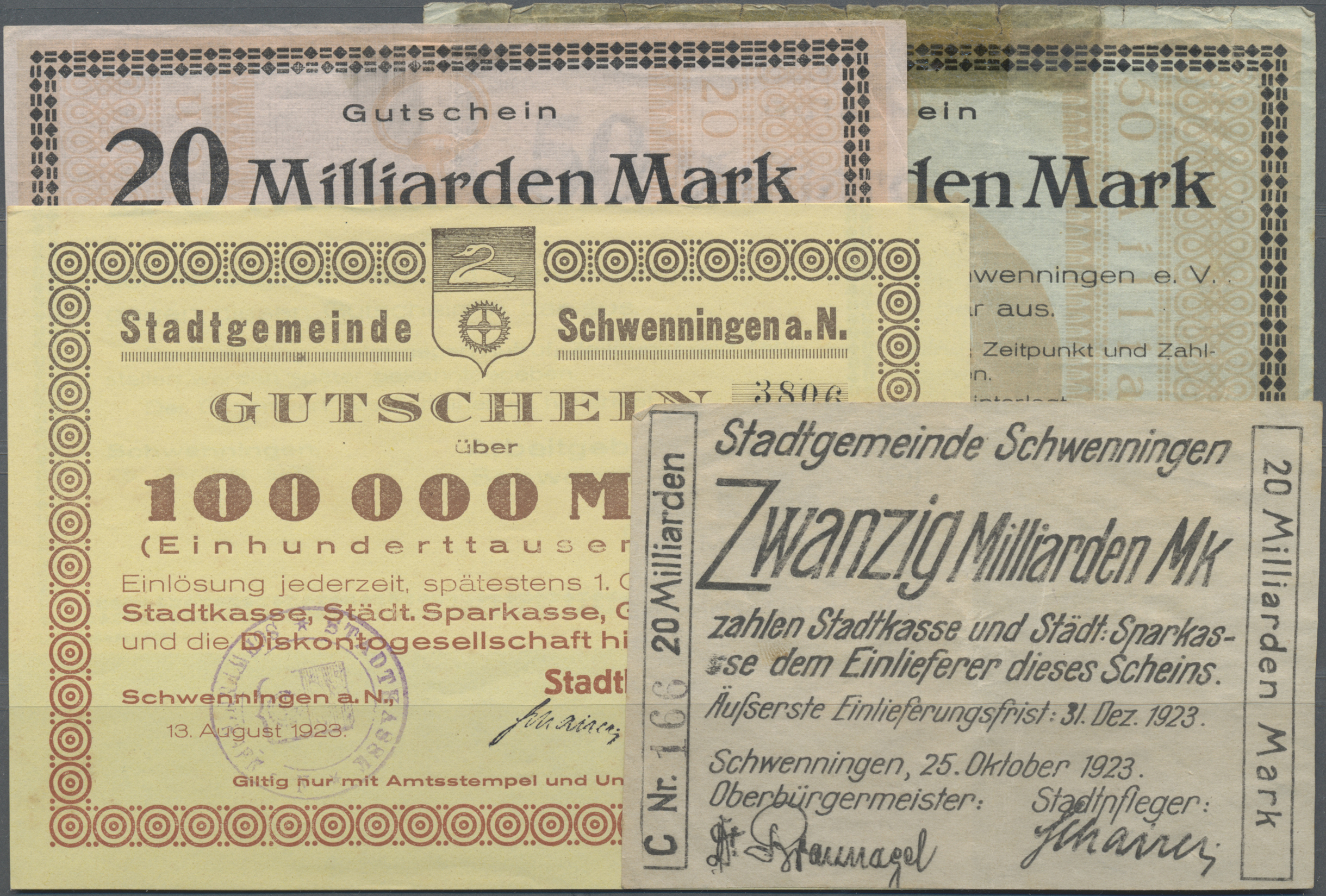 Coin Auction Deutschland Notgeld Wurttemberg Banknoten