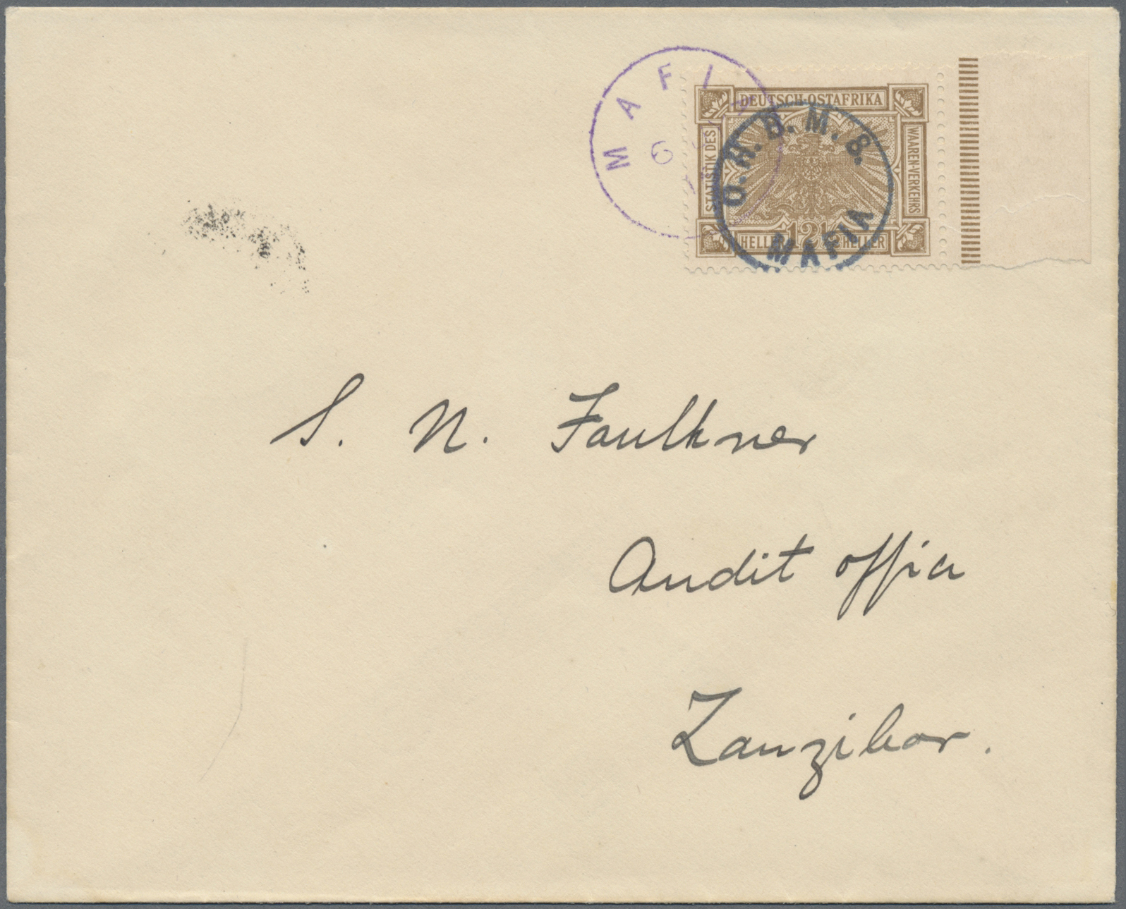 Lot 05748 - Deutsch-Ostafrika - Britische Besetzung (Mafia) - Auktionshaus Christoph Gärtner GmbH & Co. KG 57th AUCTION - Day 3 Lot 05748 - Deutsch-Ostafrika - Britische Besetzung (Mafia) - Auktionshaus Christoph Gärtner GmbH & Co. KG 57th AUCTION - Day 3