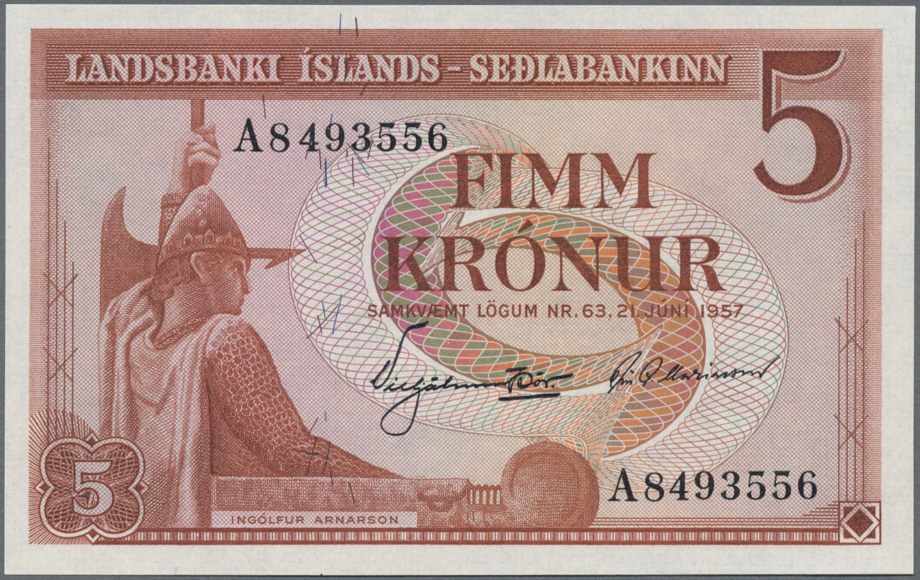 Lot 01311 - Iceland / Island | Banknoten  -  Auktionshaus Christoph Gärtner GmbH & Co. KG 58th AUCTION - Day 1