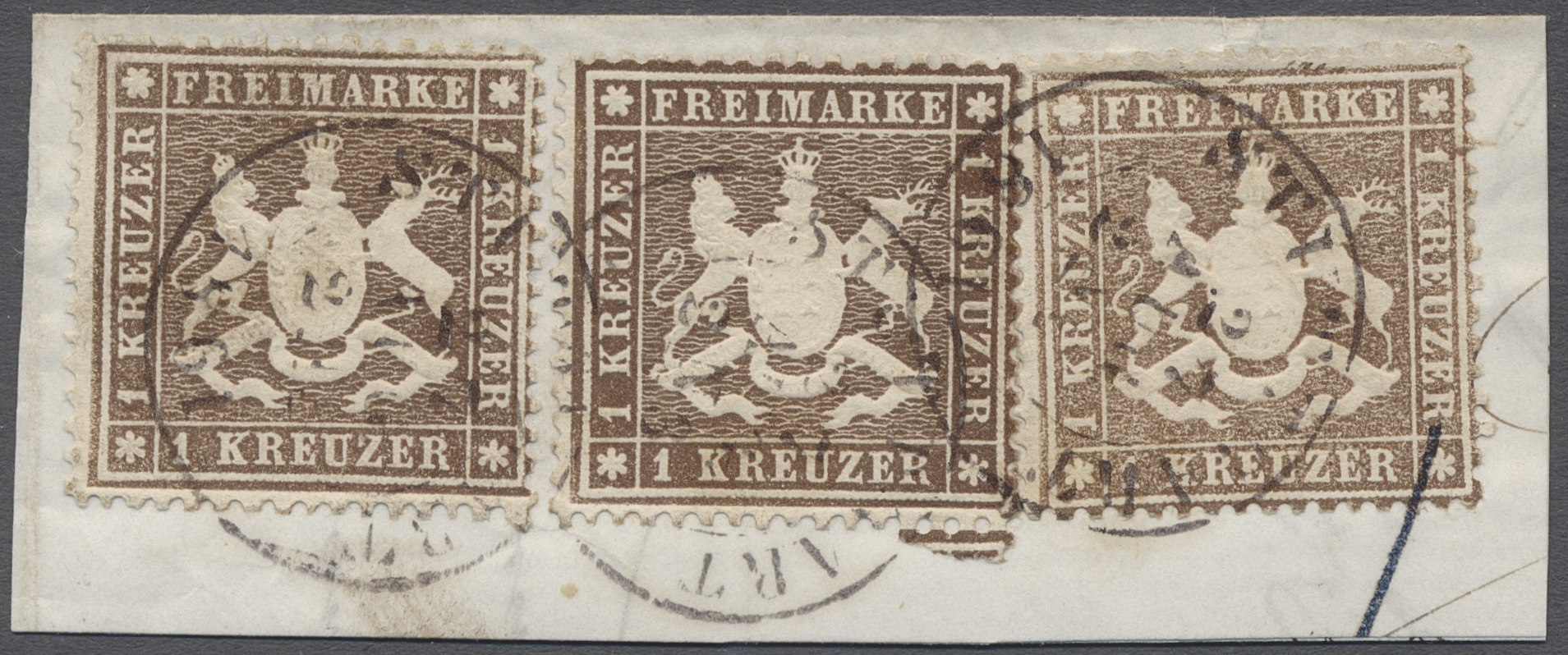 Lot 05242 - Württemberg - Marken und Briefe  -  Auktionshaus Christoph Gärtner GmbH & Co. KG 55th AUCTION - Day 3