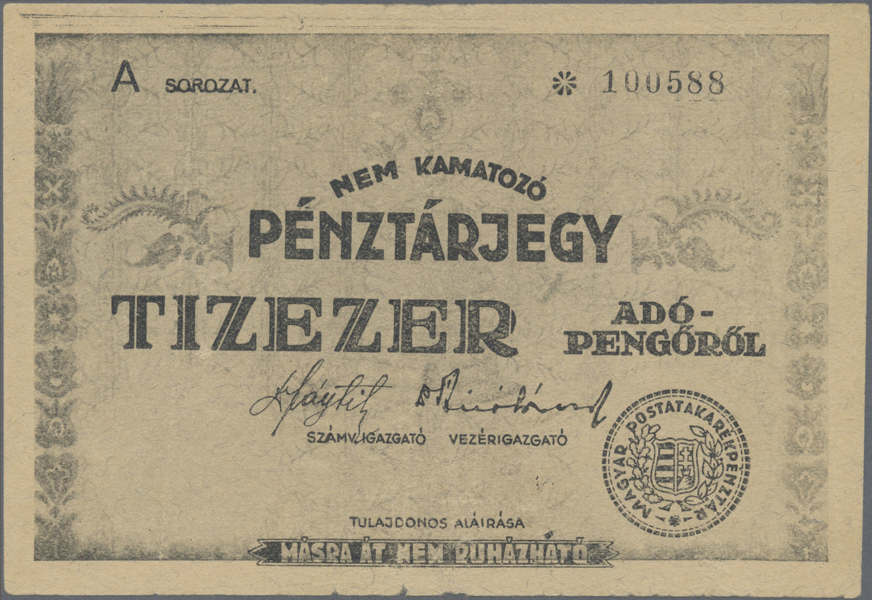 Lot 01301 - Hungary / Ungarn | Banknoten - Auktionshaus Christoph Gärtner GmbH & Co. KG 58th AUCTION - Day 1 Lot 01301 - Hungary / Ungarn | Banknoten - Auktionshaus Christoph Gärtner GmbH & Co. KG 58th AUCTION - Day 1