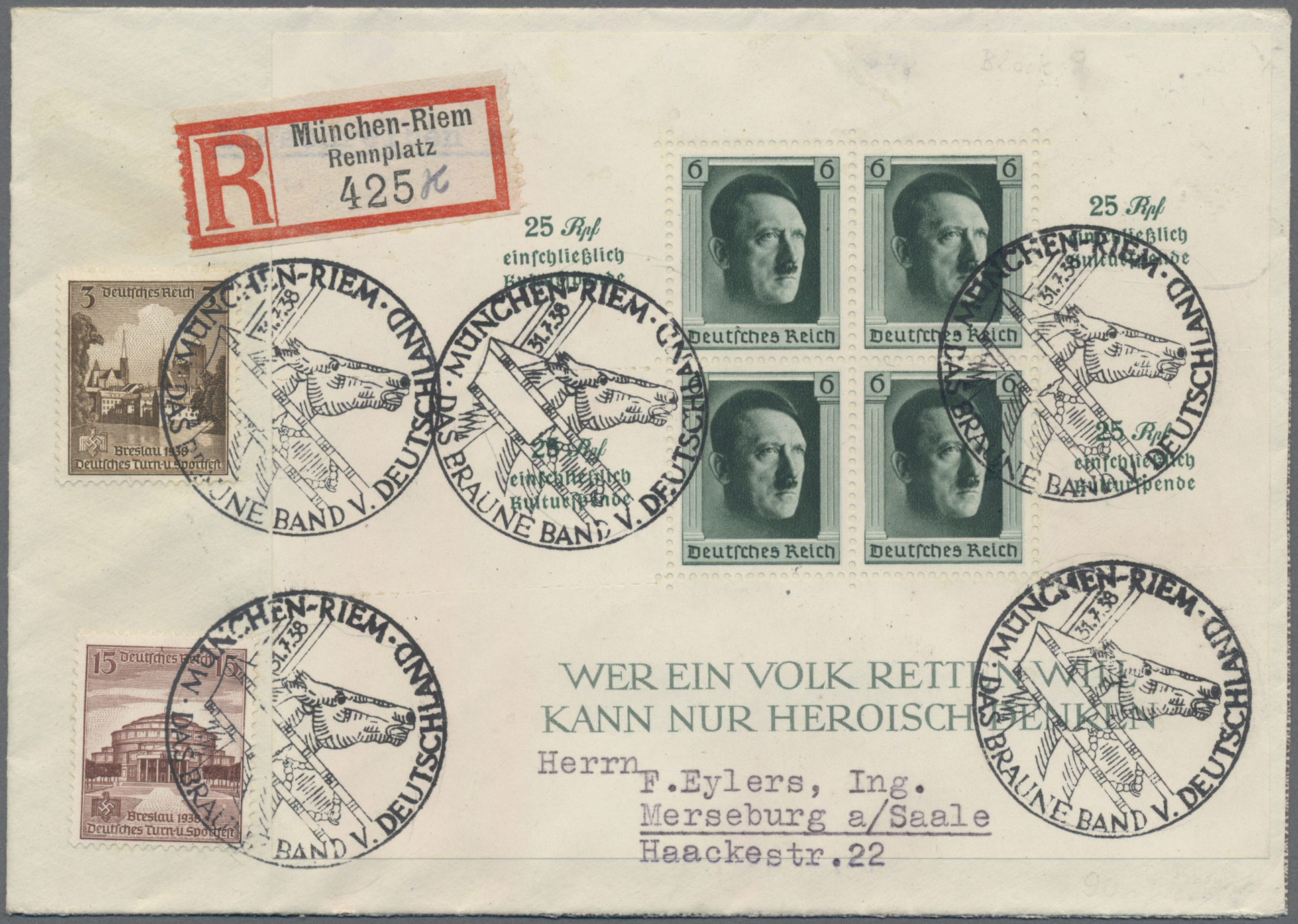 Lot 23374 - Deutsches Reich - 3. Reich  -  Auktionshaus Christoph Gärtner GmbH & Co. KG 50th Auction Anniversary Auction - Day 7