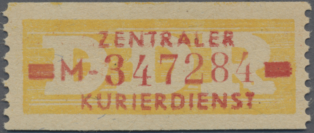 Stamp Auction - DDR - Dienstmarken B (Verwaltungspost A / Zentraler ...