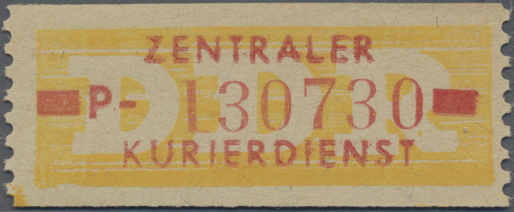 Stamp Auction - DDR - Dienstmarken B (Verwaltungspost A / Zentraler ...