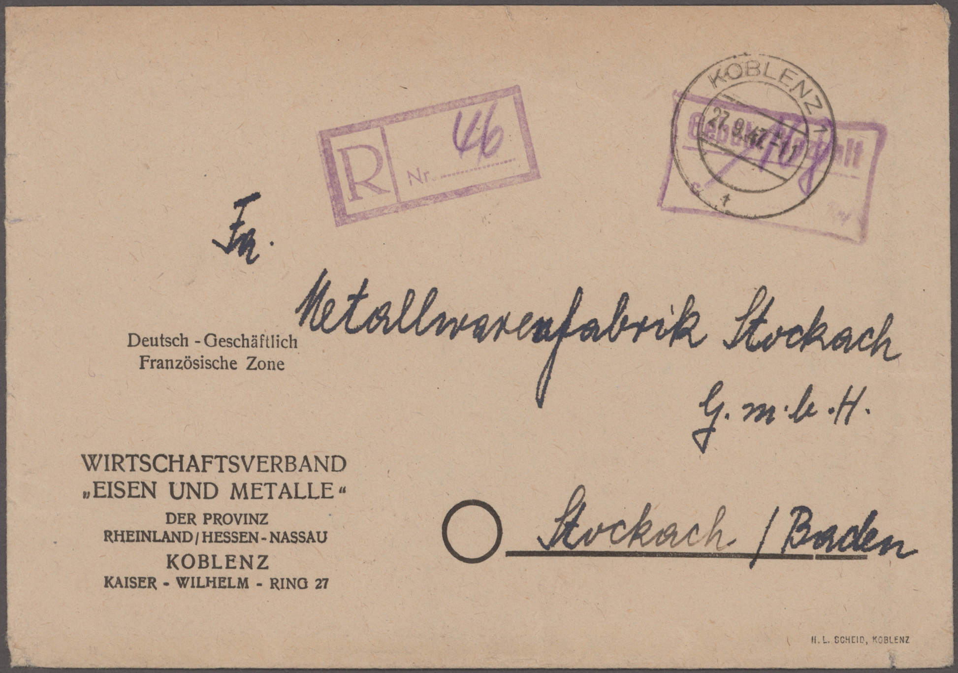 Lot 15111 - französische zone - Auktionshaus Christoph Gärtner GmbH & Co. KG 58th AUCTION - Day 5 Lot 15111 - französische zone - Auktionshaus Christoph Gärtner GmbH & Co. KG 58th AUCTION - Day 5
