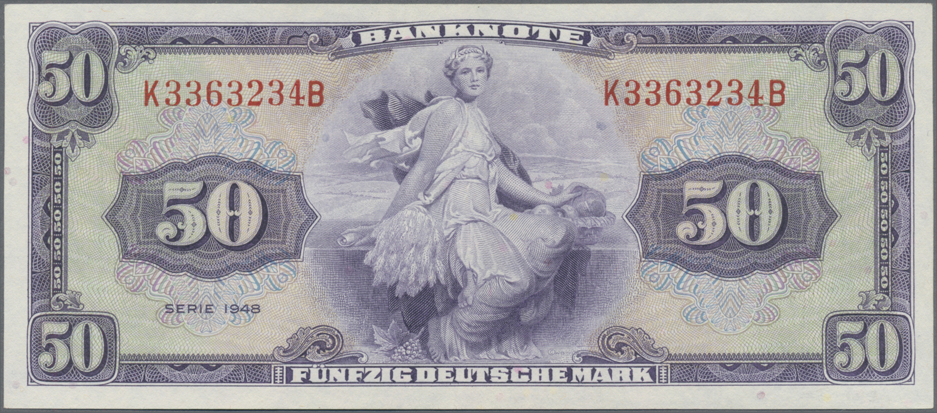 Lot 01750 - Deutschland - Bank Deutscher Länder + Bundesrepublik Deutschland | Banknoten  -  Auktionshaus Christoph Gärtner GmbH & Co. KG 58th AUCTION - Day 1