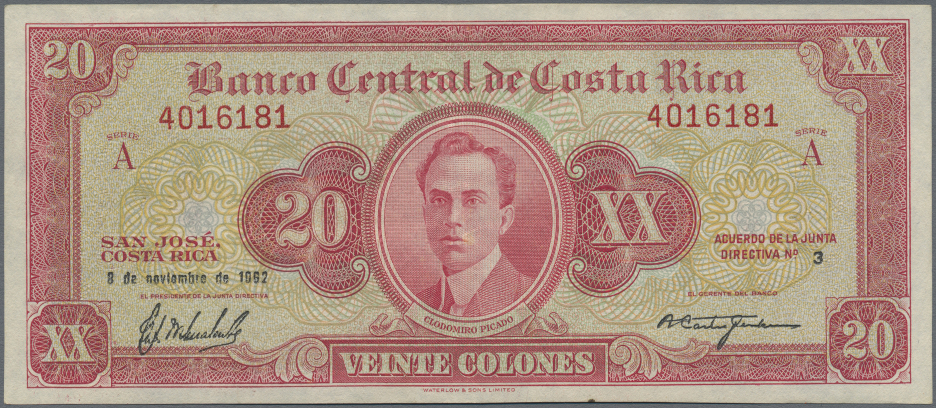Lot 01386 - Costa Rica | Banknoten - Auktionshaus Christoph Gärtner GmbH & Co. KG Sale #45 Banknotes Worldwide Lot 01386 - Costa Rica | Banknoten - Auktionshaus Christoph Gärtner GmbH & Co. KG Sale #45 Banknotes Worldwide