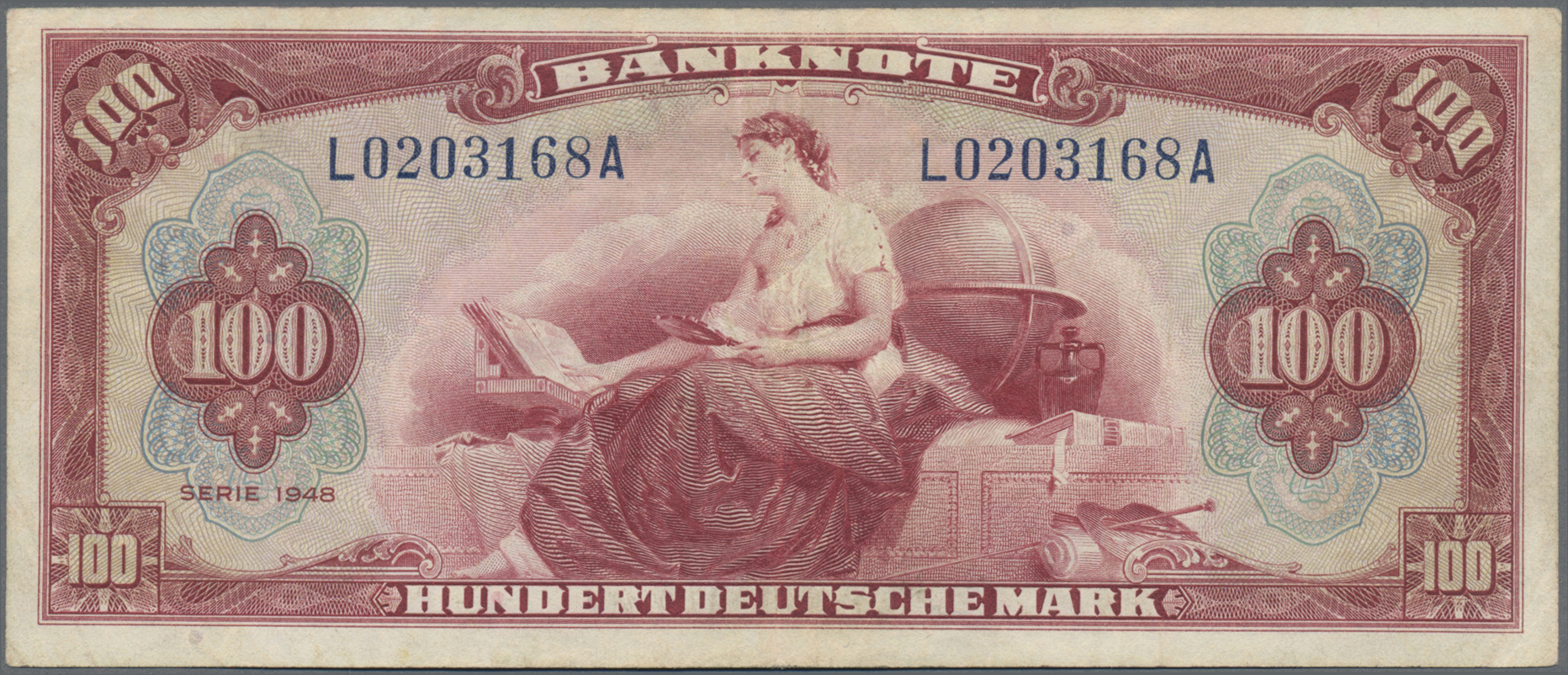 Lot 01752 - Deutschland - Bank Deutscher Länder + Bundesrepublik Deutschland | Banknoten  -  Auktionshaus Christoph Gärtner GmbH & Co. KG 58th AUCTION - Day 1