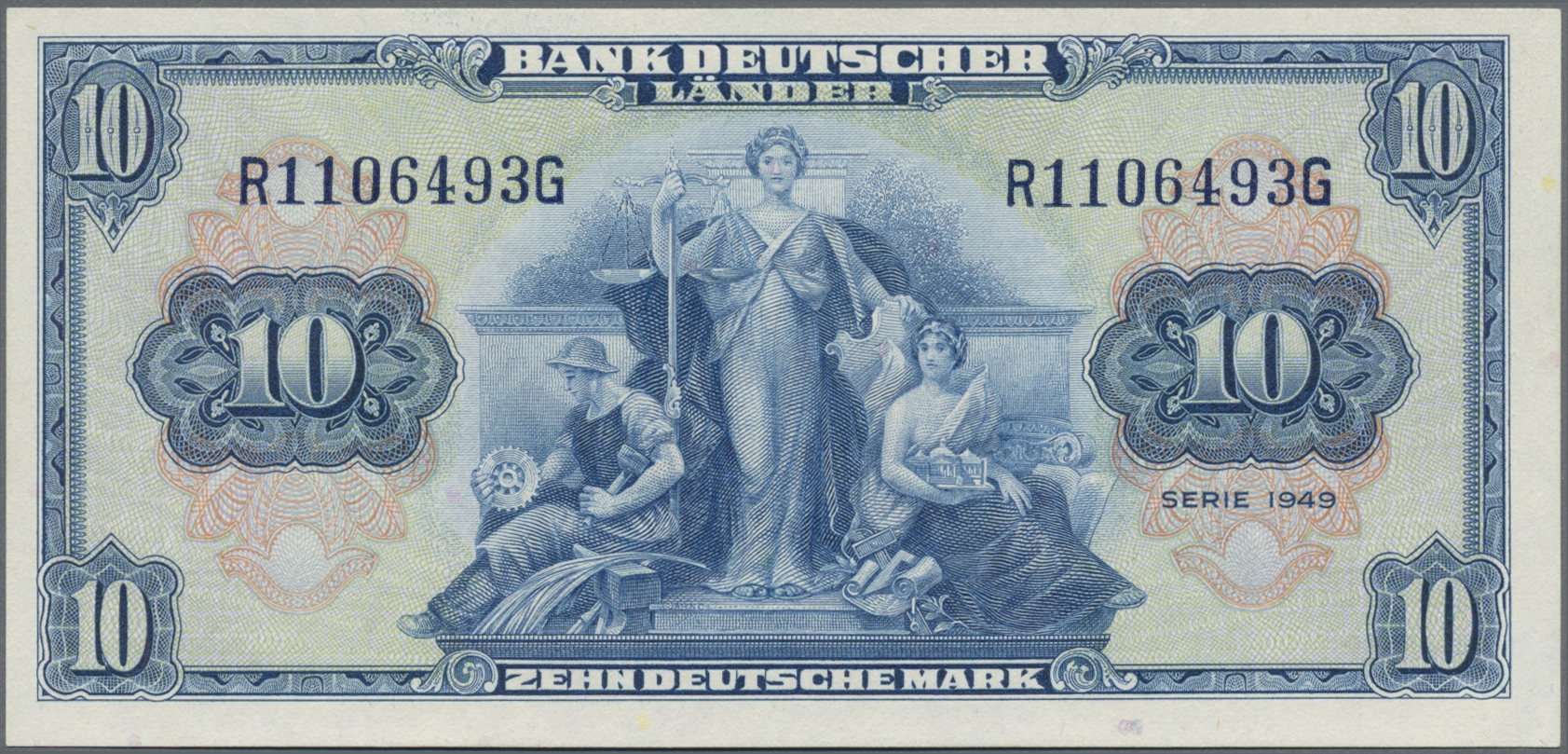 Lot 01754 - Deutschland - Bank Deutscher Länder + Bundesrepublik Deutschland | Banknoten  -  Auktionshaus Christoph Gärtner GmbH & Co. KG 58th AUCTION - Day 1