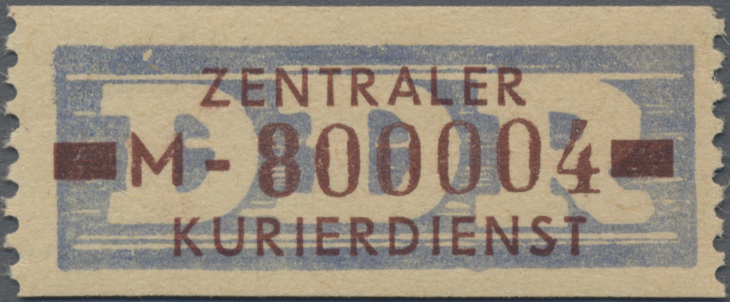 Stamp Auction - DDR - Dienstmarken B (Verwaltungspost A / Zentraler ...