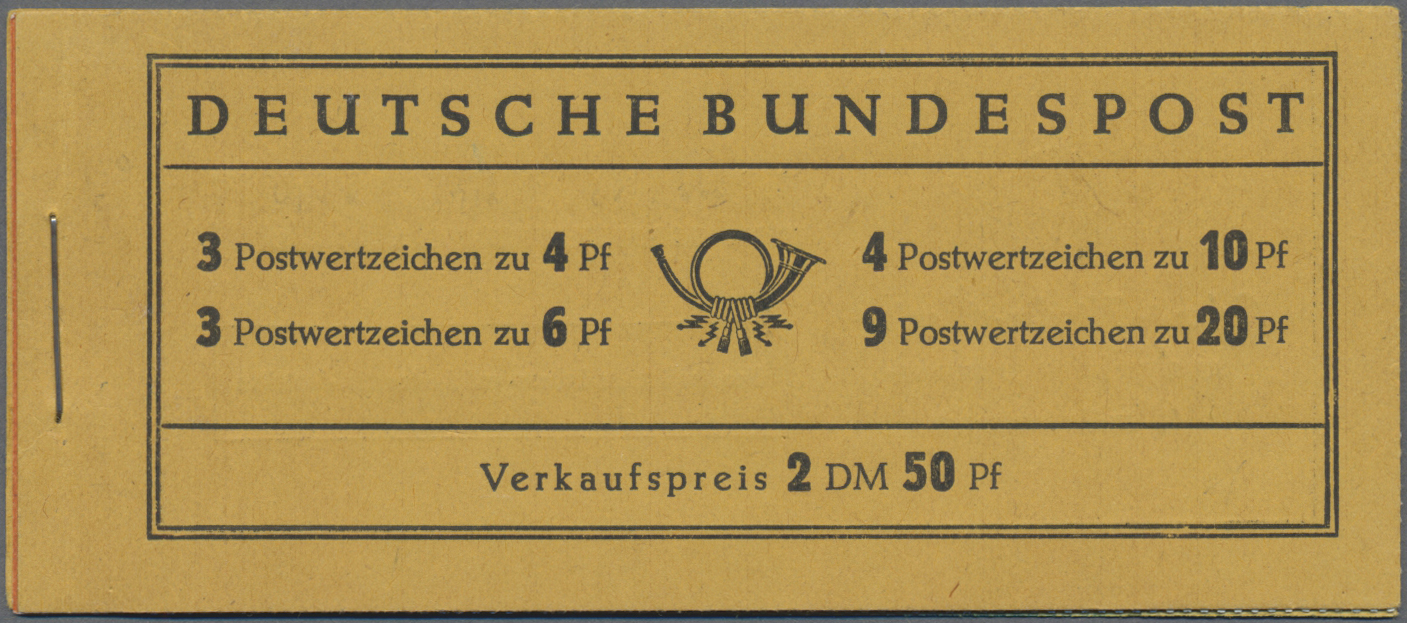 Lot 06903 - Bundesrepublik - Markenheftchen - Auktionshaus Christoph Gärtner GmbH & Co. KG 55th AUCTION - Day 3 Lot 06903 - Bundesrepublik - Markenheftchen - Auktionshaus Christoph Gärtner GmbH & Co. KG 55th AUCTION - Day 3