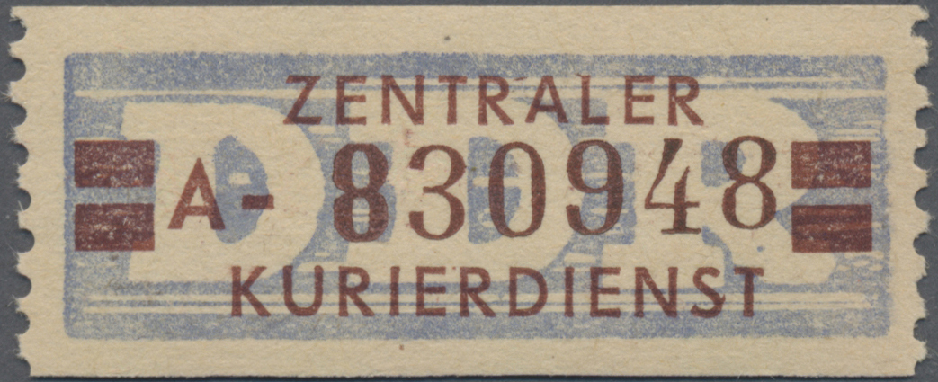 Stamp Auction - DDR - Dienstmarken B (Verwaltungspost A / Zentraler ...