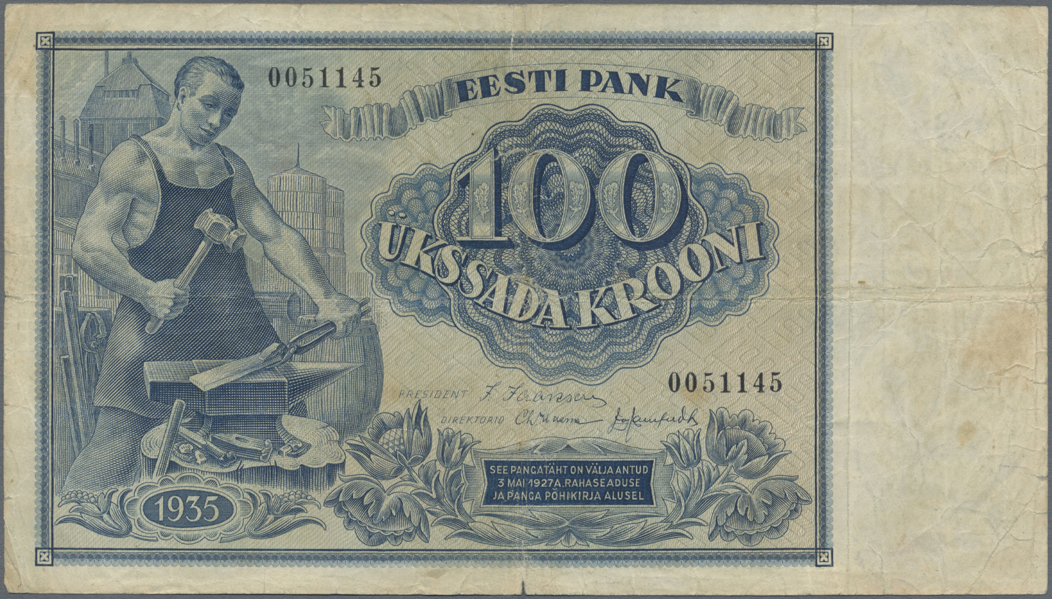 Lot 01483 - Estonia / Estland | Banknoten - Auktionshaus Christoph Gärtner GmbH & Co. KG Sale #45 Banknotes Worldwide Lot 01483 - Estonia / Estland | Banknoten - Auktionshaus Christoph Gärtner GmbH & Co. KG Sale #45 Banknotes Worldwide