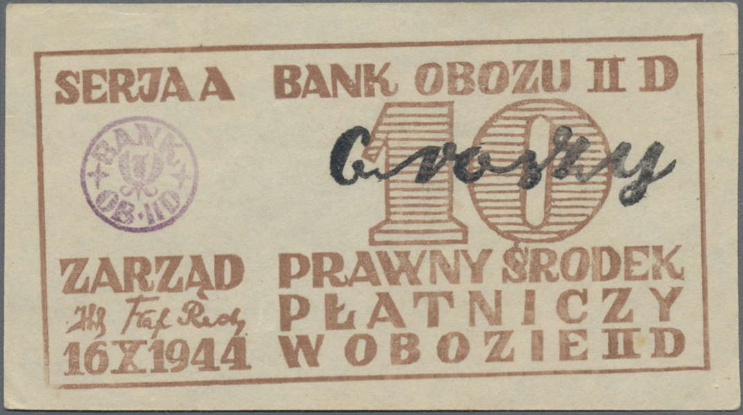 Lot 01793 - Deutschland - Konzentrations- und Kriegsgefangenenlager | Banknoten - Auktionshaus Christoph Gärtner GmbH & Co. KG 58th AUCTION - Day 1 Lot 01793 - Deutschland - Konzentrations- und Kriegsgefangenenlager | Banknoten - Auktionshaus Christoph Gärtner GmbH & Co. KG 58th AUCTION - Day 1