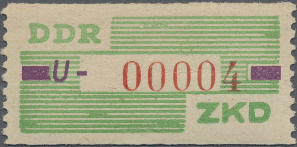 Stamp Auction - DDR - Dienstmarken B (Verwaltungspost A / Zentraler ...