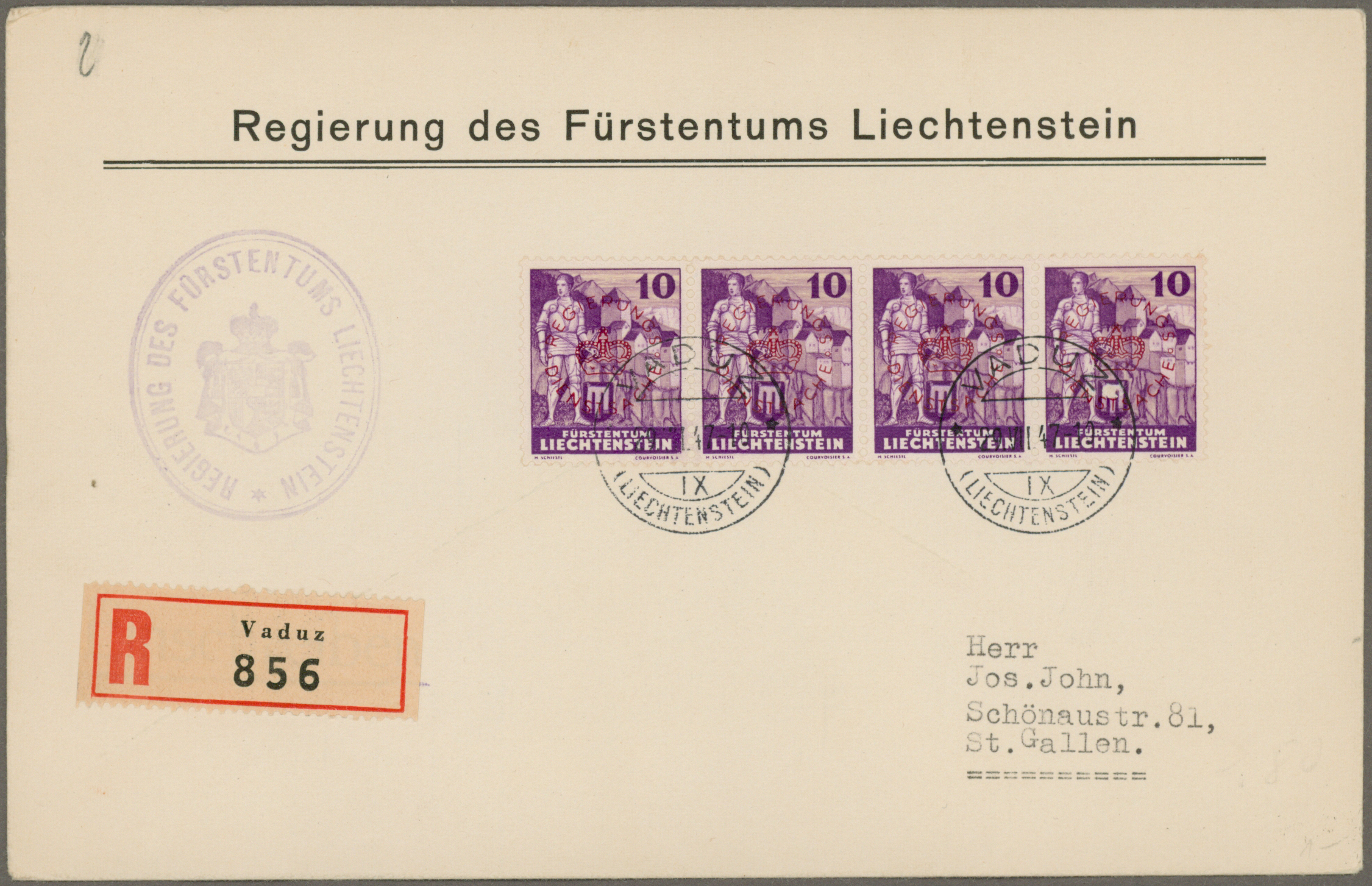 Lot 08754 - Liechtenstein - Auktionshaus Christoph Gärtner GmbH & Co. KG 57th AUCTION - Day 4 Lot 08754 - Liechtenstein - Auktionshaus Christoph Gärtner GmbH & Co. KG 57th AUCTION - Day 4