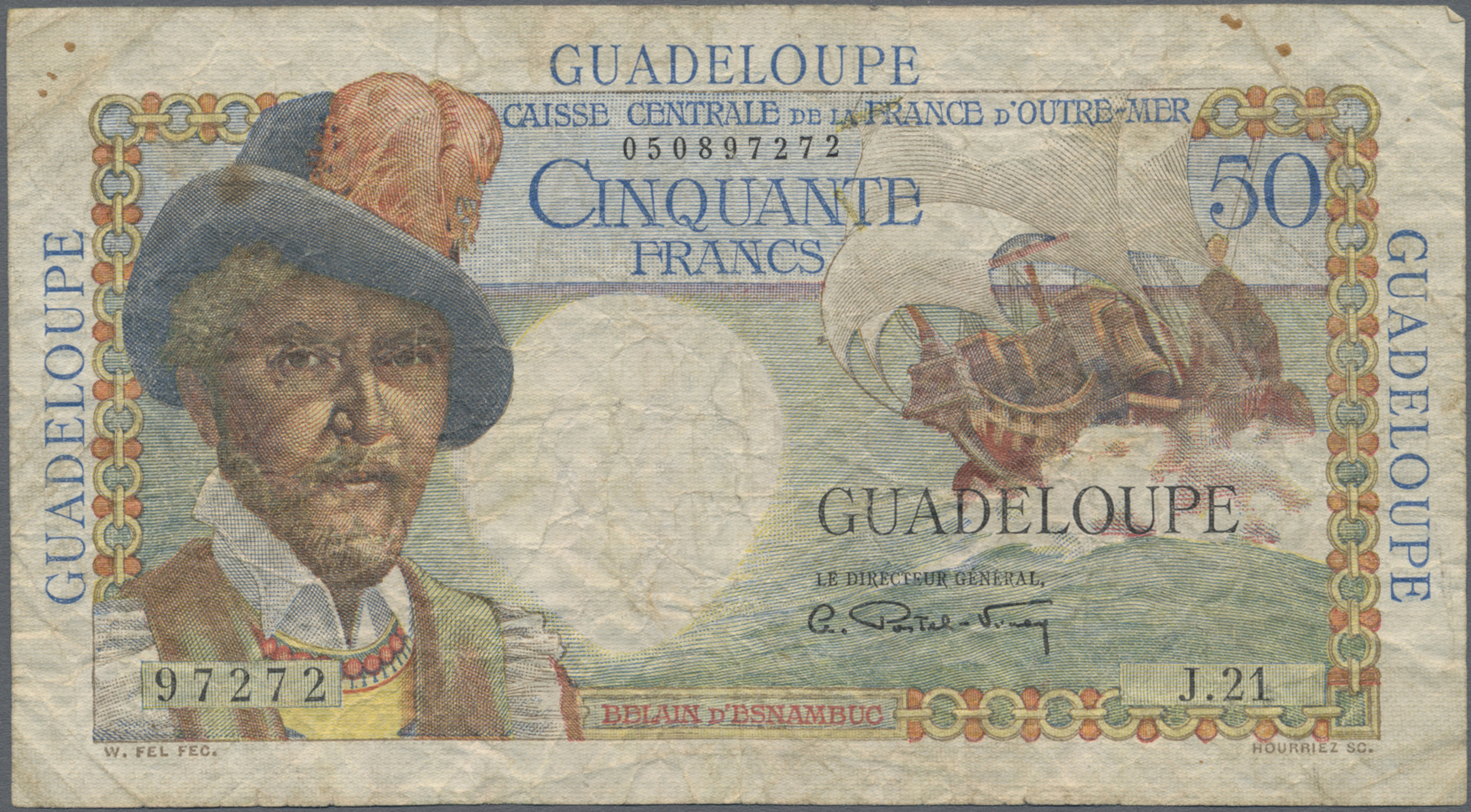 Lot 01744 - Guadeloupe | Banknoten - Auktionshaus Christoph Gärtner GmbH & Co. KG Sale #45 Banknotes Worldwide Lot 01744 - Guadeloupe | Banknoten - Auktionshaus Christoph Gärtner GmbH & Co. KG Sale #45 Banknotes Worldwide