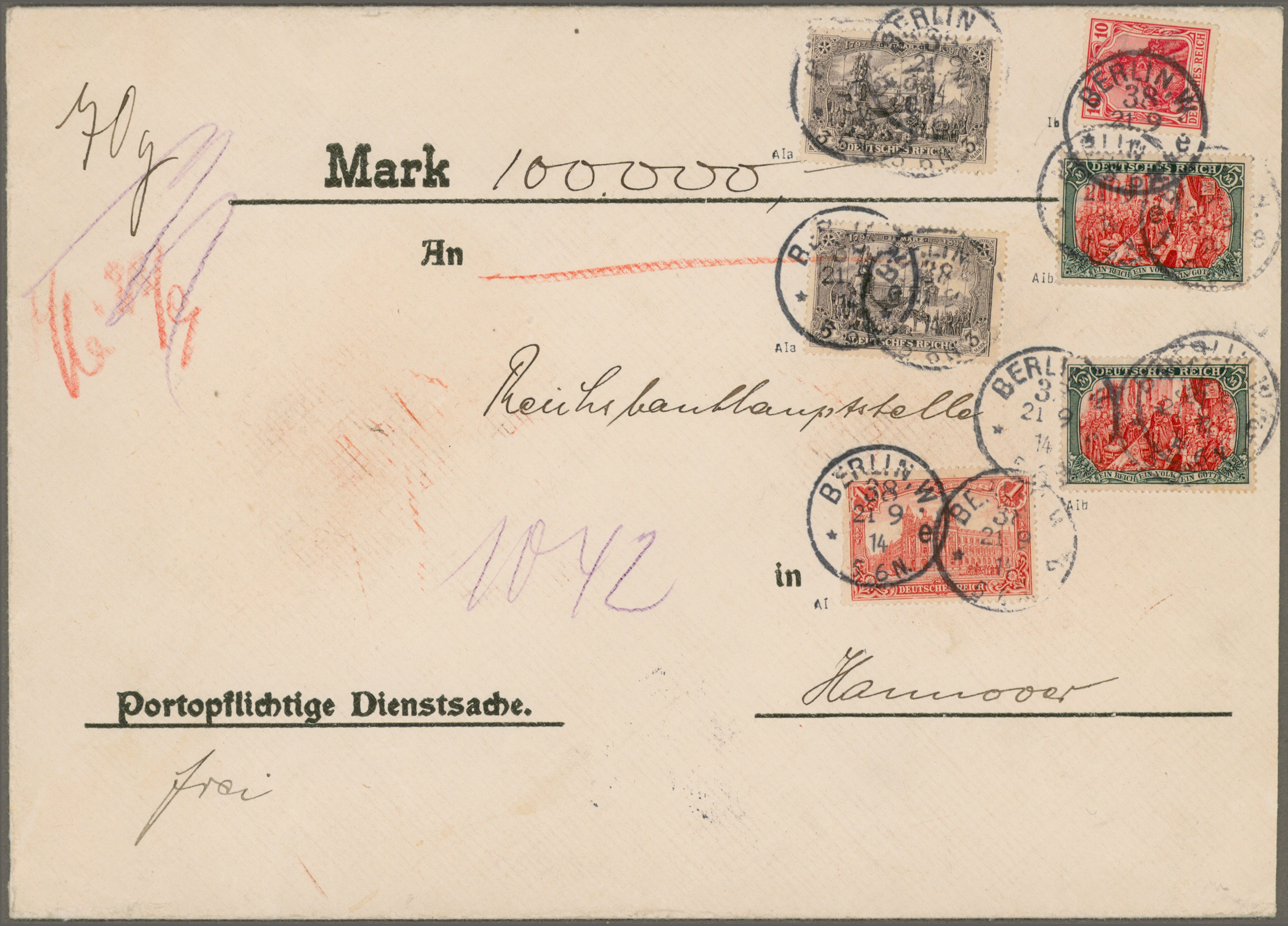 Lot 05078 - Deutsches Reich - Germania  -  Auktionshaus Christoph Gärtner GmbH & Co. KG 57th AUCTION - Day 3