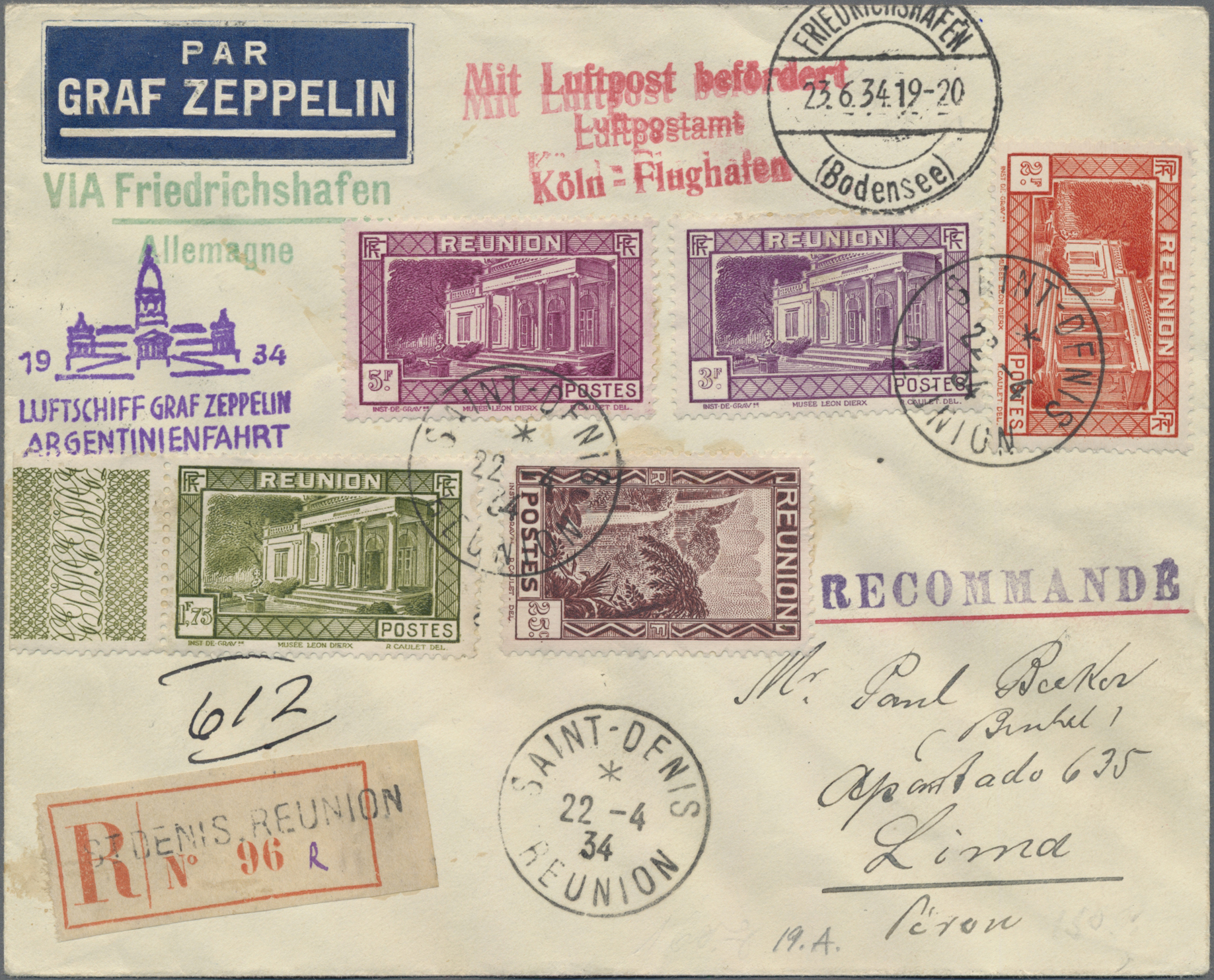 Lot 03241 - zeppelinpost übersee - Auktionshaus Christoph Gärtner GmbH & Co. KG 55th AUCTION - Day 2 Lot 03241 - zeppelinpost übersee - Auktionshaus Christoph Gärtner GmbH & Co. KG 55th AUCTION - Day 2