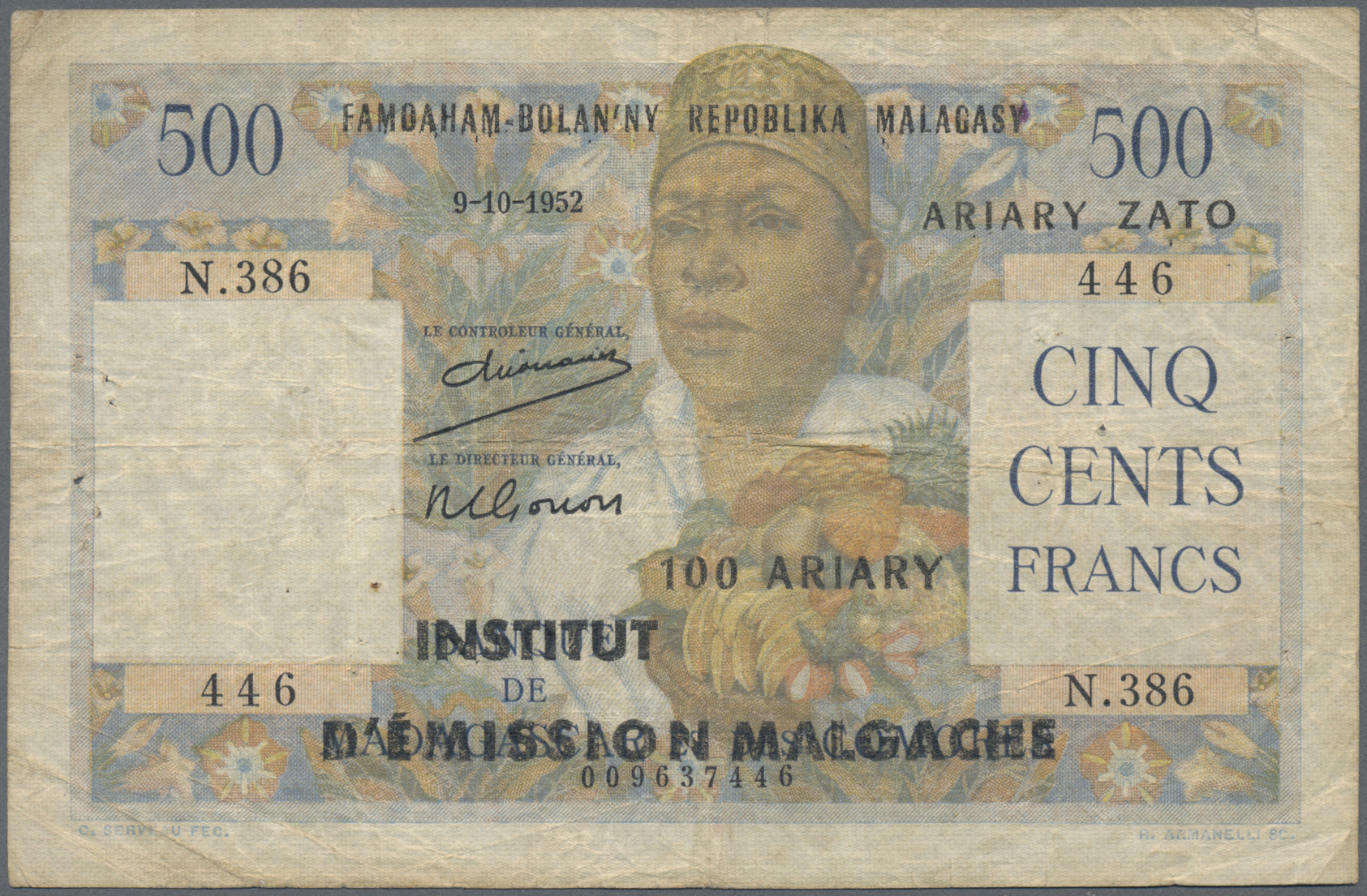 Lot 01977 - Madagascar | Banknoten - Auktionshaus Christoph Gärtner GmbH & Co. KG Sale #45 Banknotes Worldwide Lot 01977 - Madagascar | Banknoten - Auktionshaus Christoph Gärtner GmbH & Co. KG Sale #45 Banknotes Worldwide