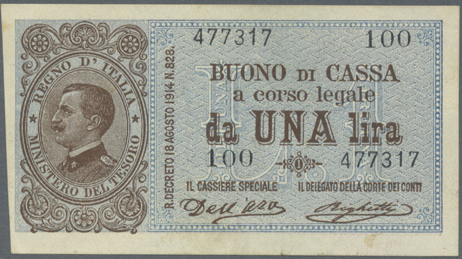 Lot 00191 - Italy / Italien | Banknoten  -  Auktionshaus Christoph Gärtner GmbH & Co. KG 54th AUCTION - Day 1 Coins & Banknotes
