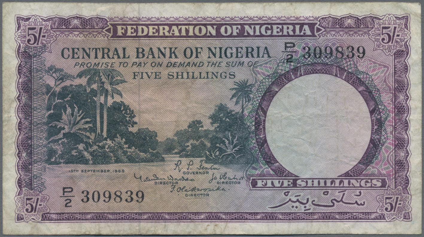 Lot 02149 - Nigeria | Banknoten - Auktionshaus Christoph Gärtner GmbH & Co. KG Sale #45 Banknotes Worldwide Lot 02149 - Nigeria | Banknoten - Auktionshaus Christoph Gärtner GmbH & Co. KG Sale #45 Banknotes Worldwide