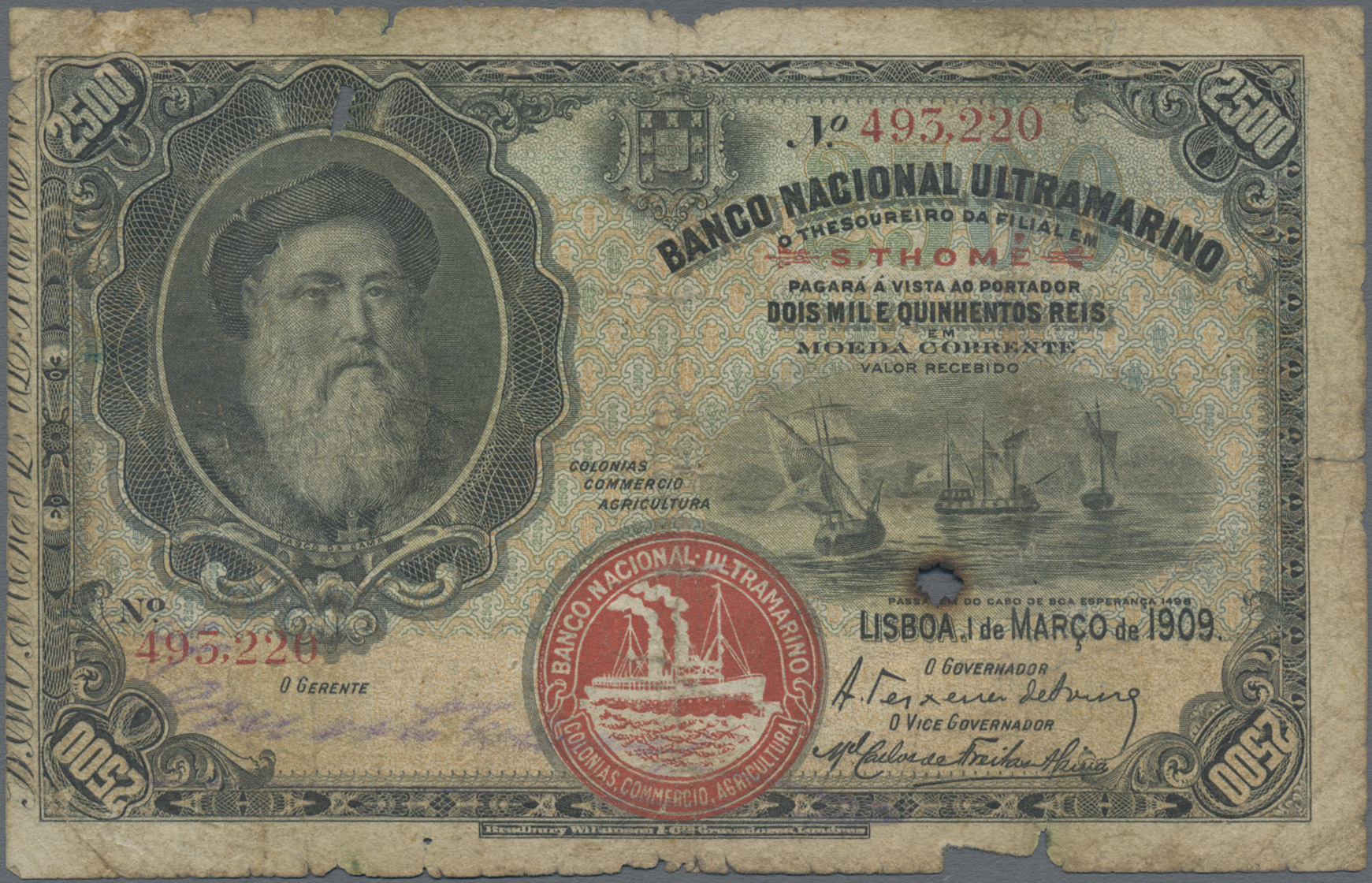 Lot 02482 - Saint Thomas & Prince / Sao Tome e Principe | Banknoten - Auktionshaus Christoph Gärtner GmbH & Co. KG Sale #45 Banknotes Worldwide Lot 02482 - Saint Thomas & Prince / Sao Tome e Principe | Banknoten - Auktionshaus Christoph Gärtner GmbH & Co. KG Sale #45 Banknotes Worldwide