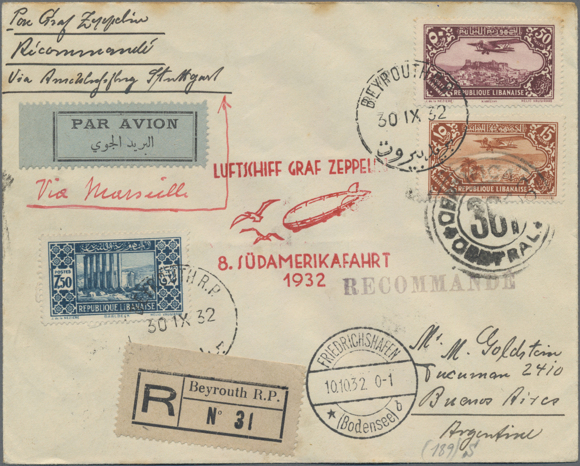 Lot 03239 - zeppelinpost übersee - Auktionshaus Christoph Gärtner GmbH & Co. KG 55th AUCTION - Day 2 Lot 03239 - zeppelinpost übersee - Auktionshaus Christoph Gärtner GmbH & Co. KG 55th AUCTION - Day 2